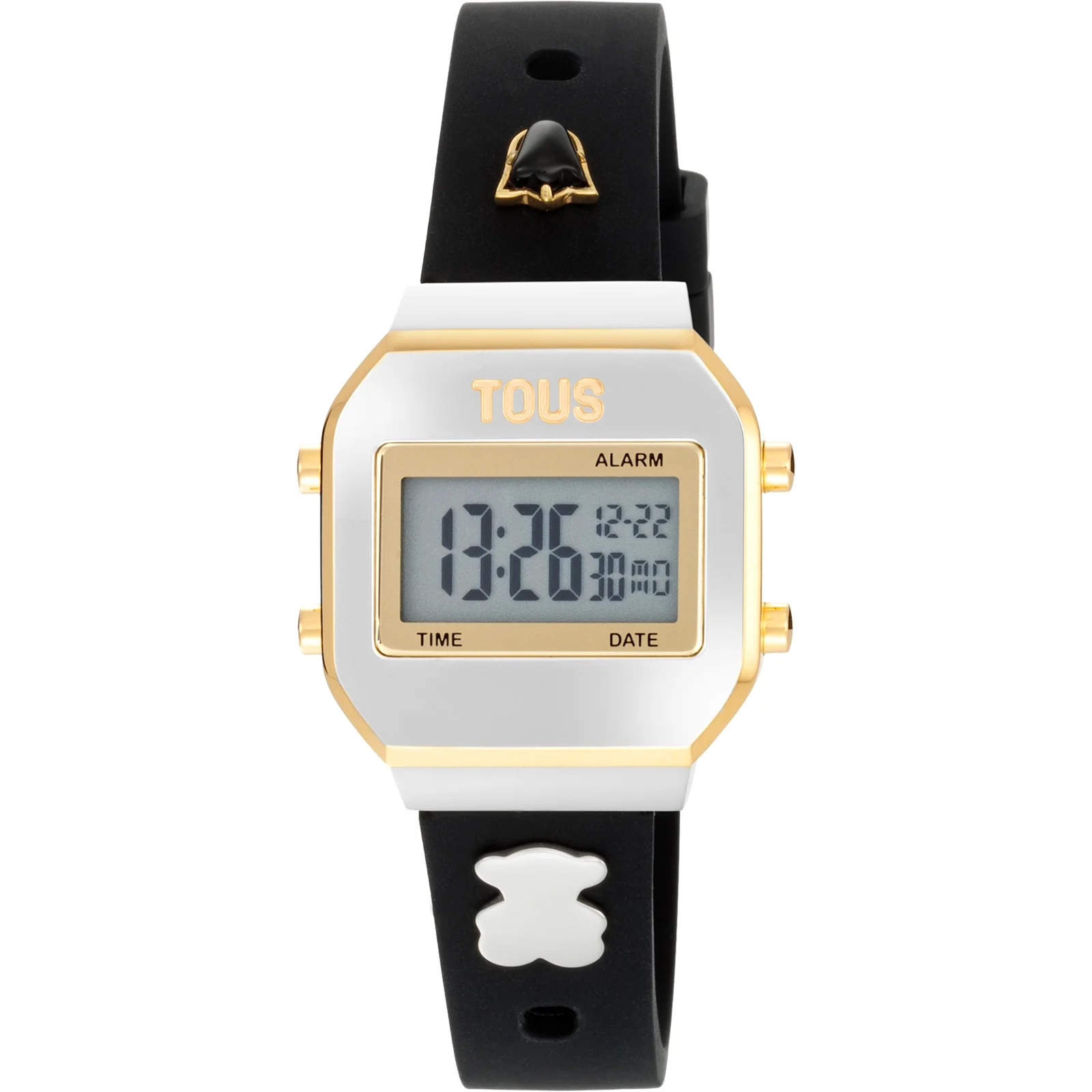 Digital Watch with black strap, steel and gemstones TOUS XPRESURSLF - 1