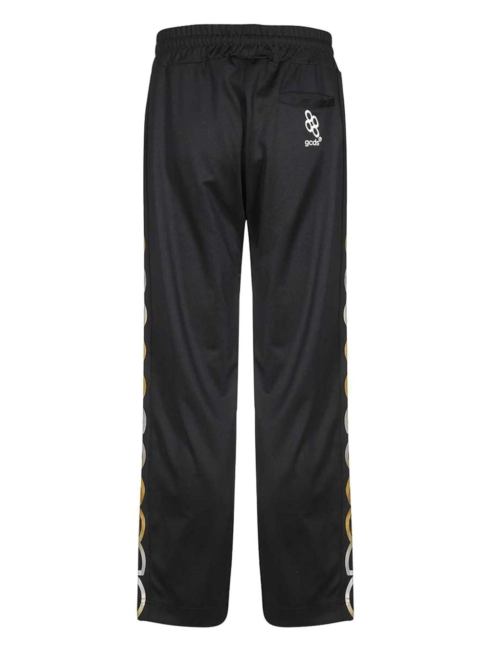 chain-print elasticated-waistband track pants - 2