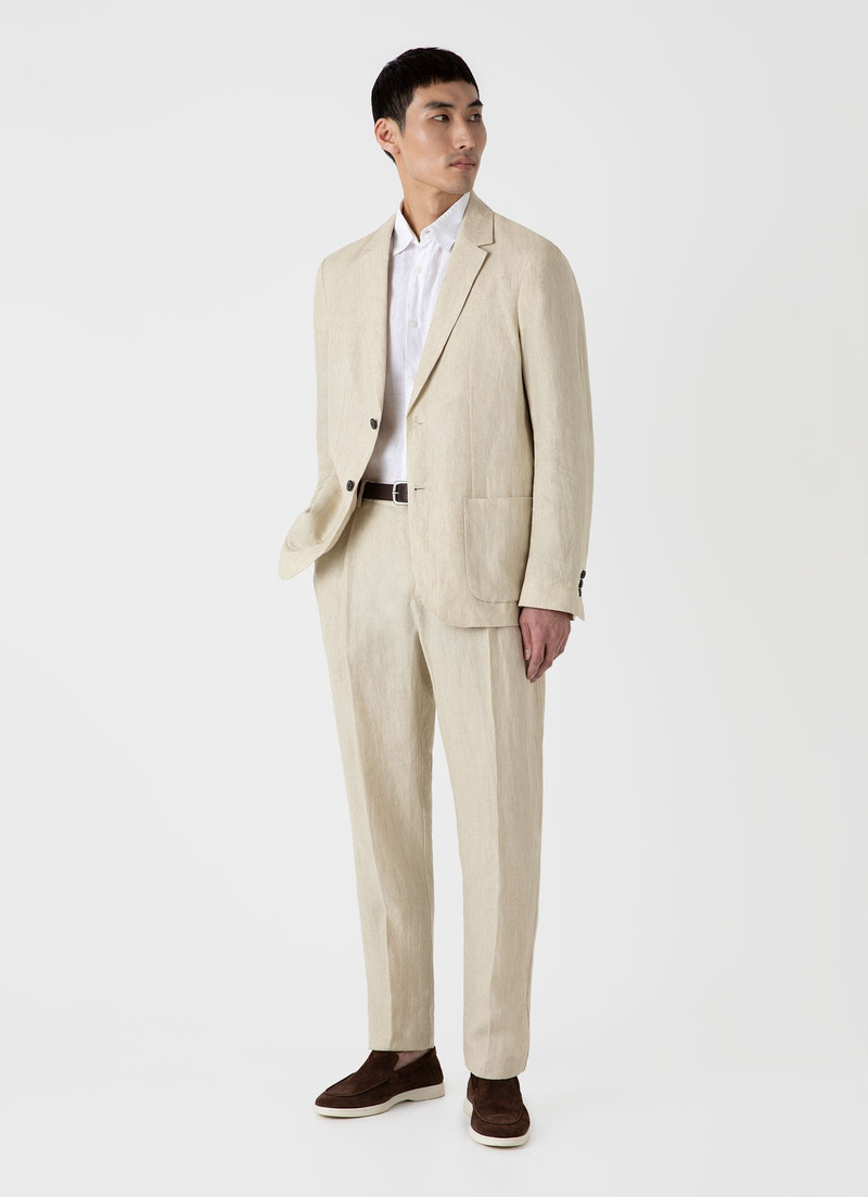 Sunspel Linen Unstructured Blazer outlook