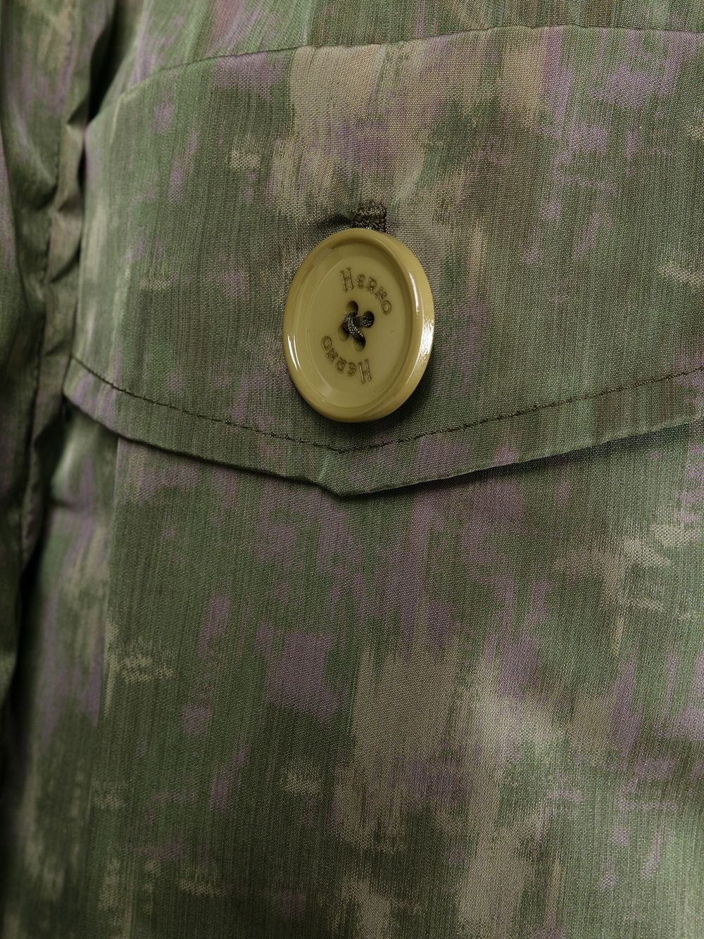 camouflage print drawstring waist coat - 8