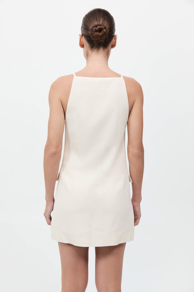 Hybrid Tailored Mini Dress - Off White - 8