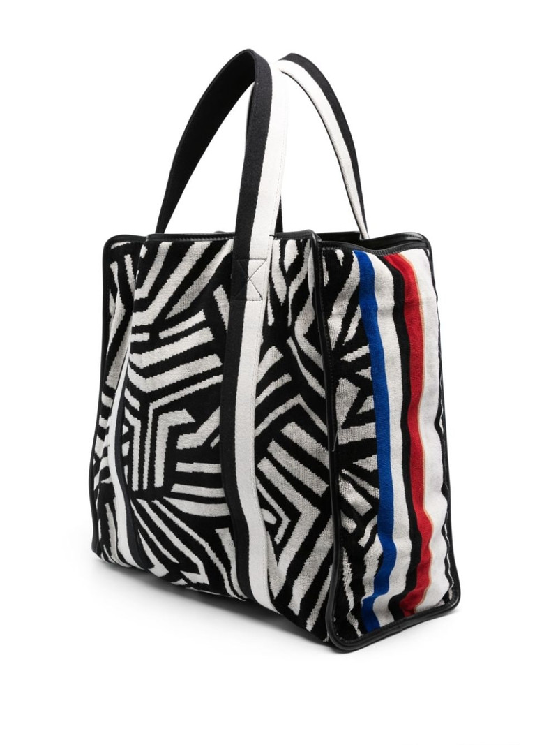 abstract-pattern terry-cloth tote bag 3