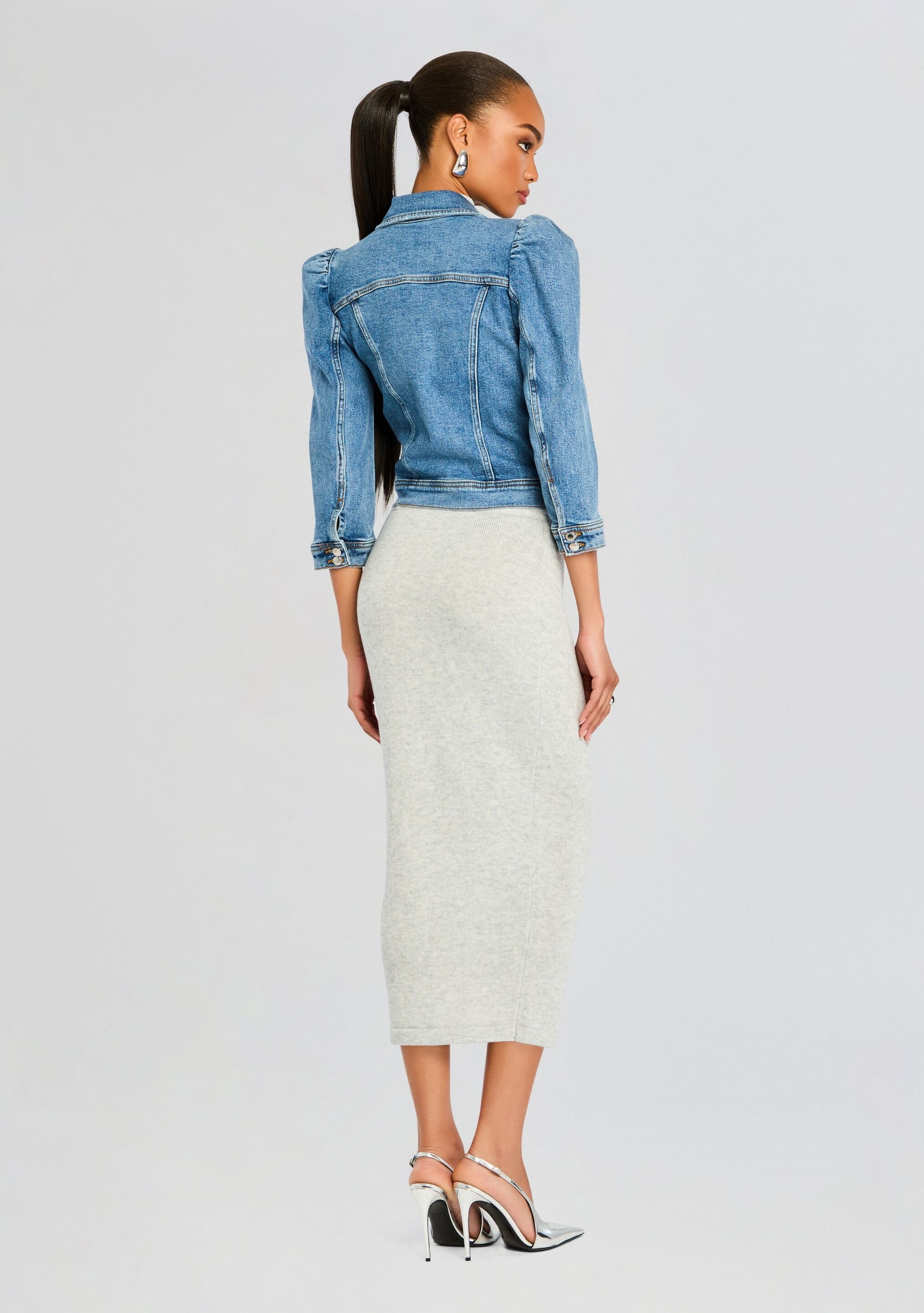 MAUVE DENIM JACKET - 4