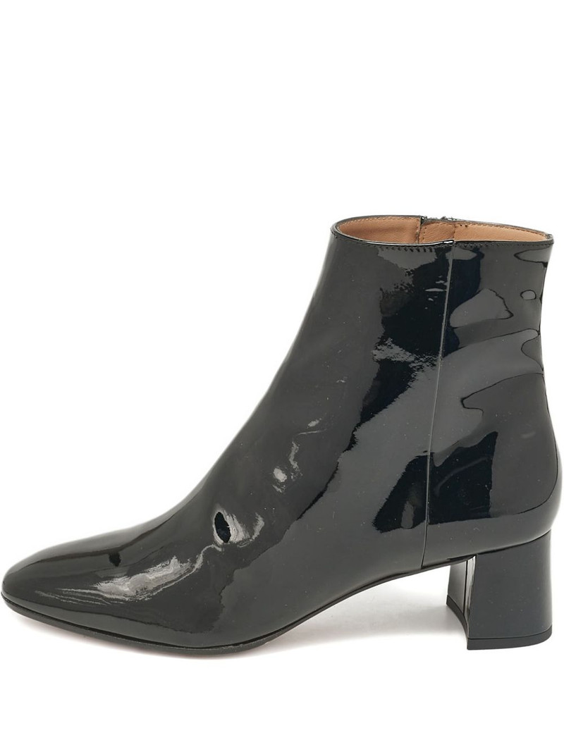 50mm patent-leather block-heel boots 1