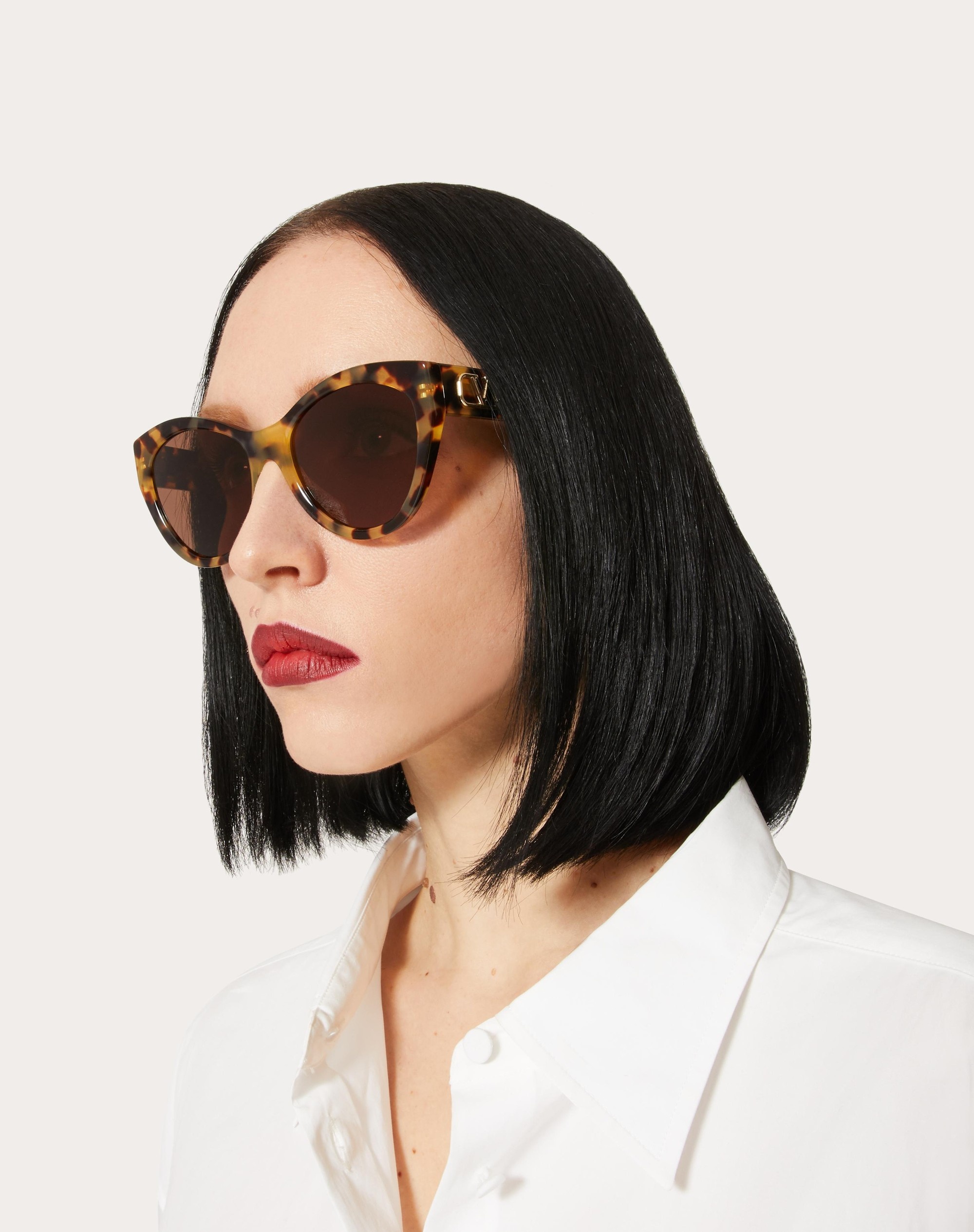 CAT-EYE ACETATE FRAME VLOGO SIGNATURE - 5