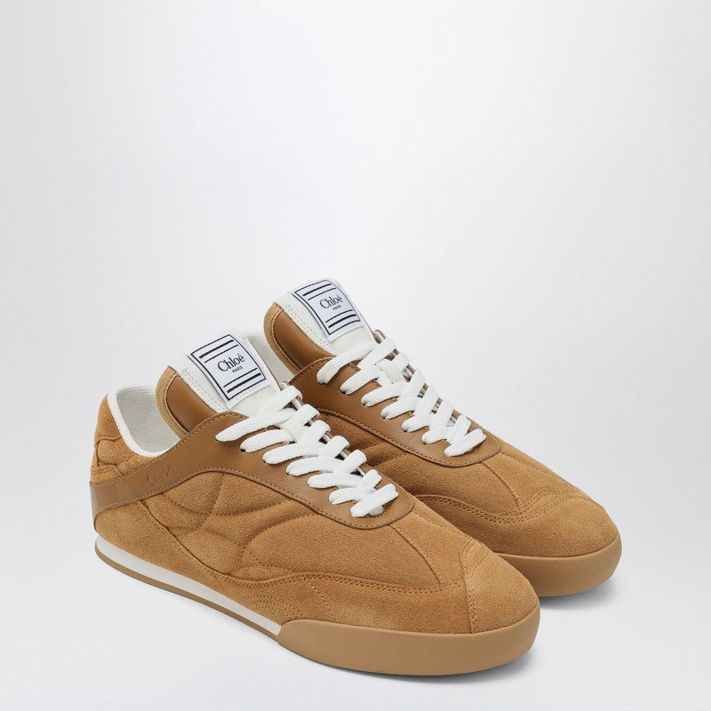 Chloé Kick Cinnamon brown sneakers in suede - 1