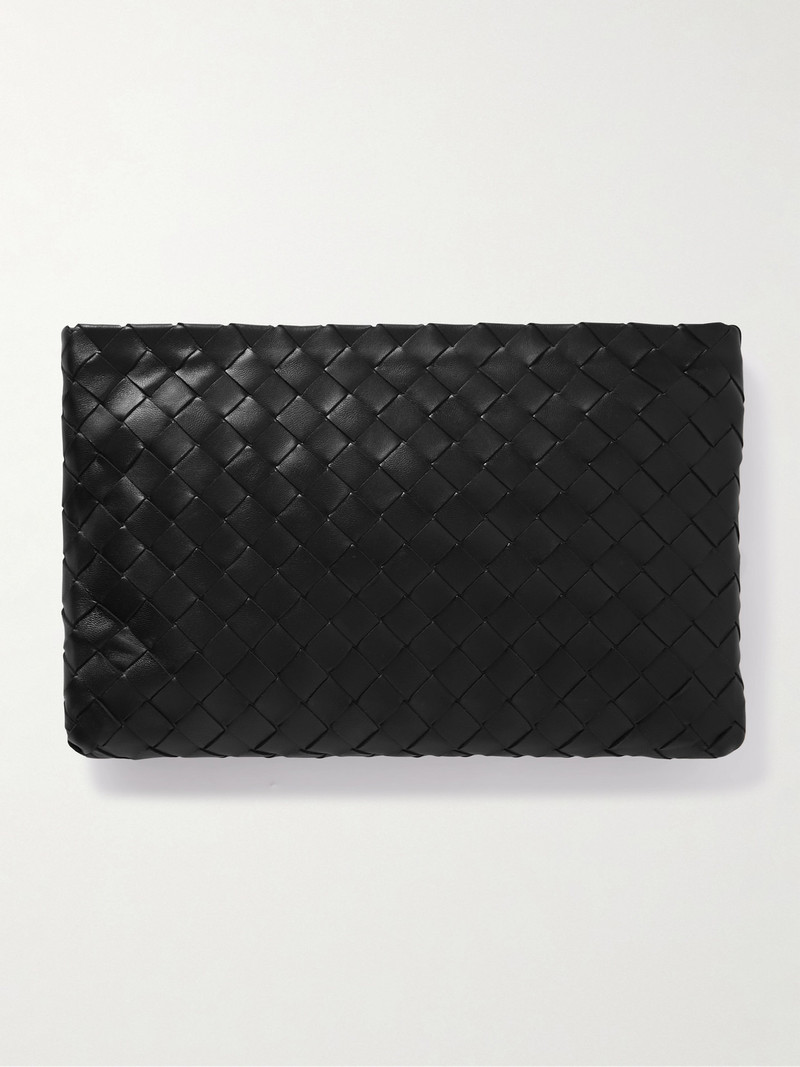 Medium Intrecciato Leather Pouch 1