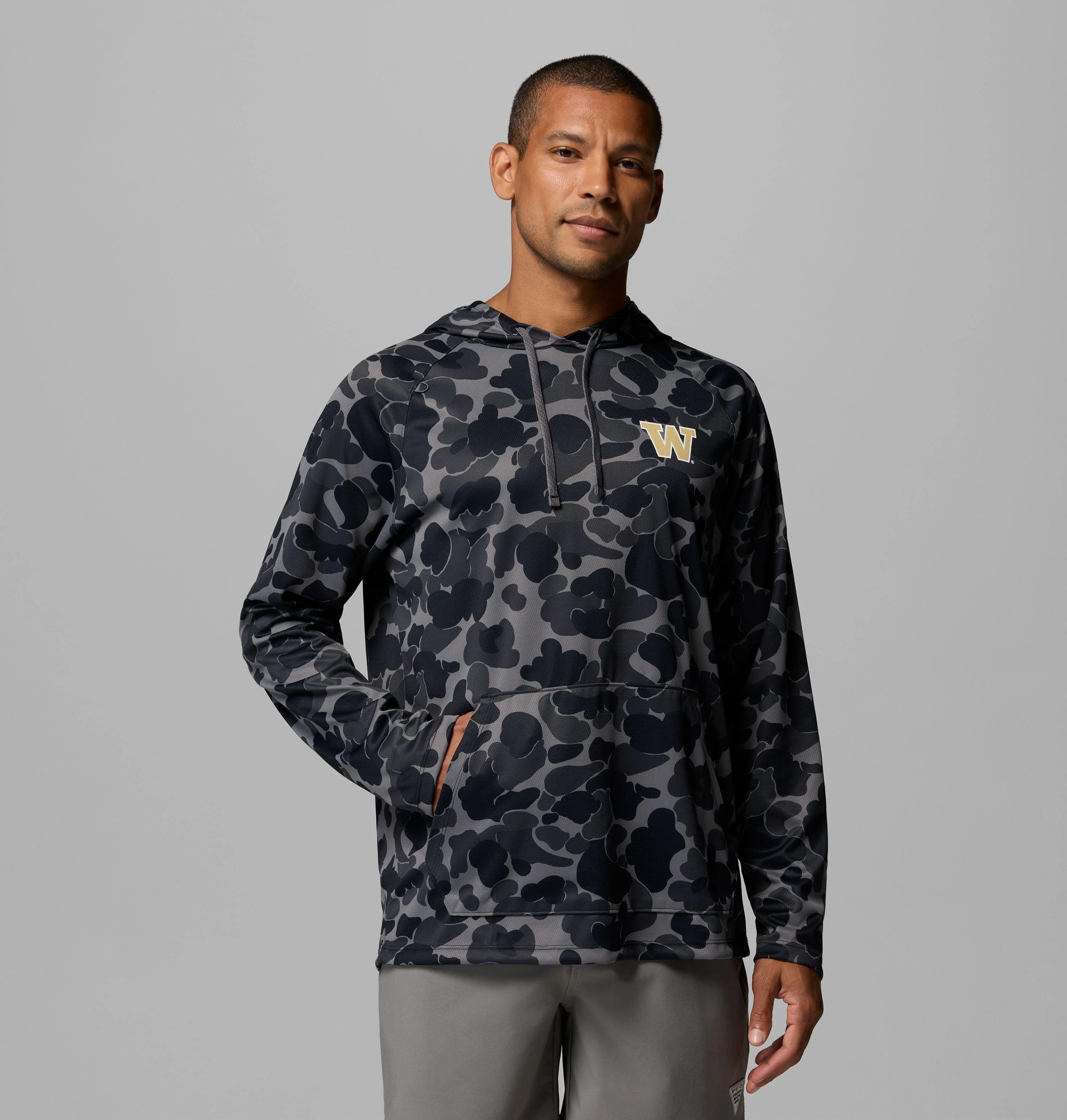 Men's Collegiate Wild Cast Camp Hoodie - Washington - 1