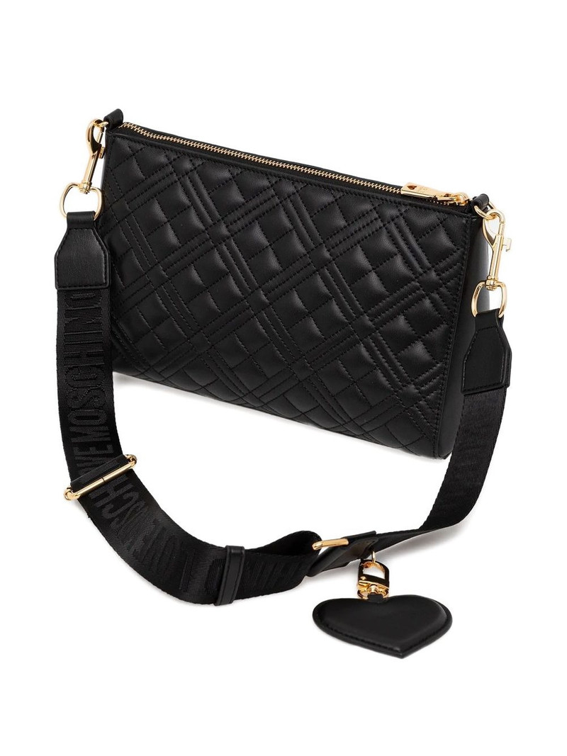 Moschino quilted logo cross-body bag outlook