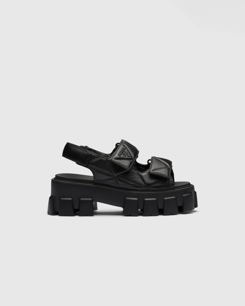 Prada Monolith nappa leather sandals outlook