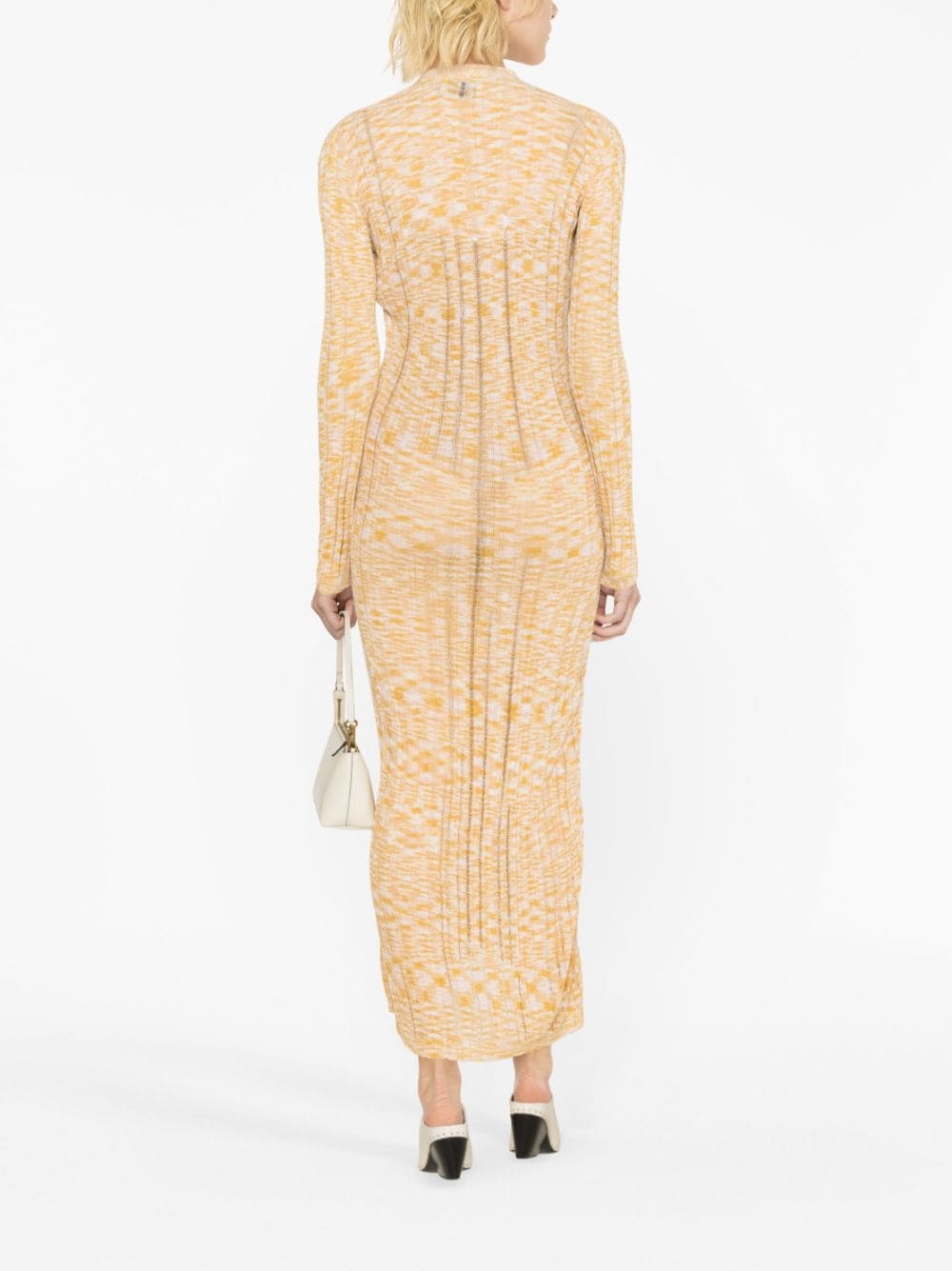 long-sleeve knitted  dress - 3