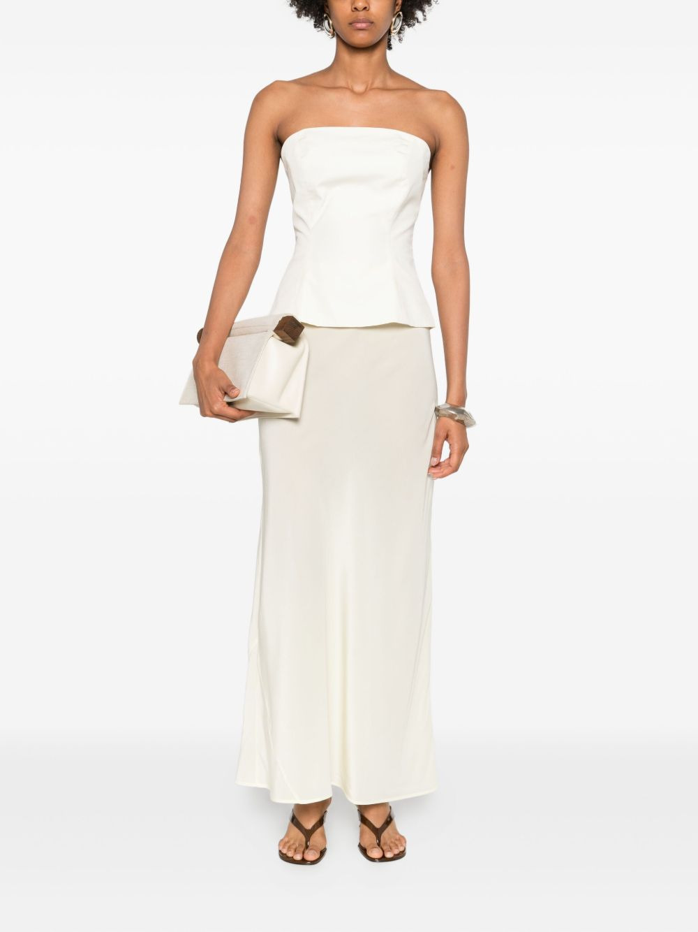 bias-cut half-slip skirt - 2