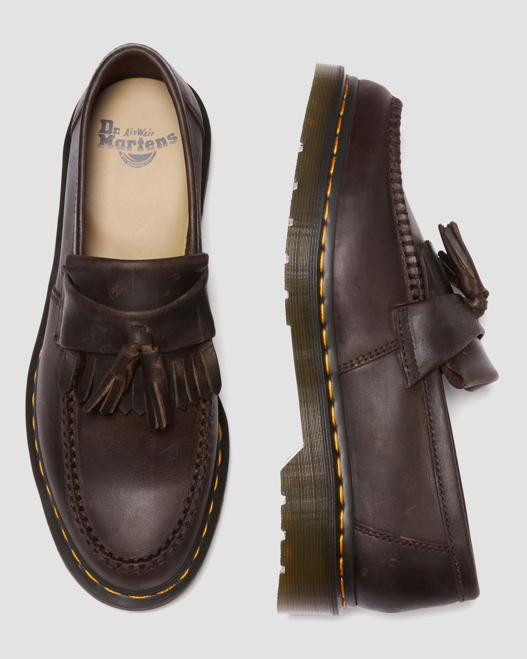 Adrian Crazy Horse Leather Tassel Loafers - 2
