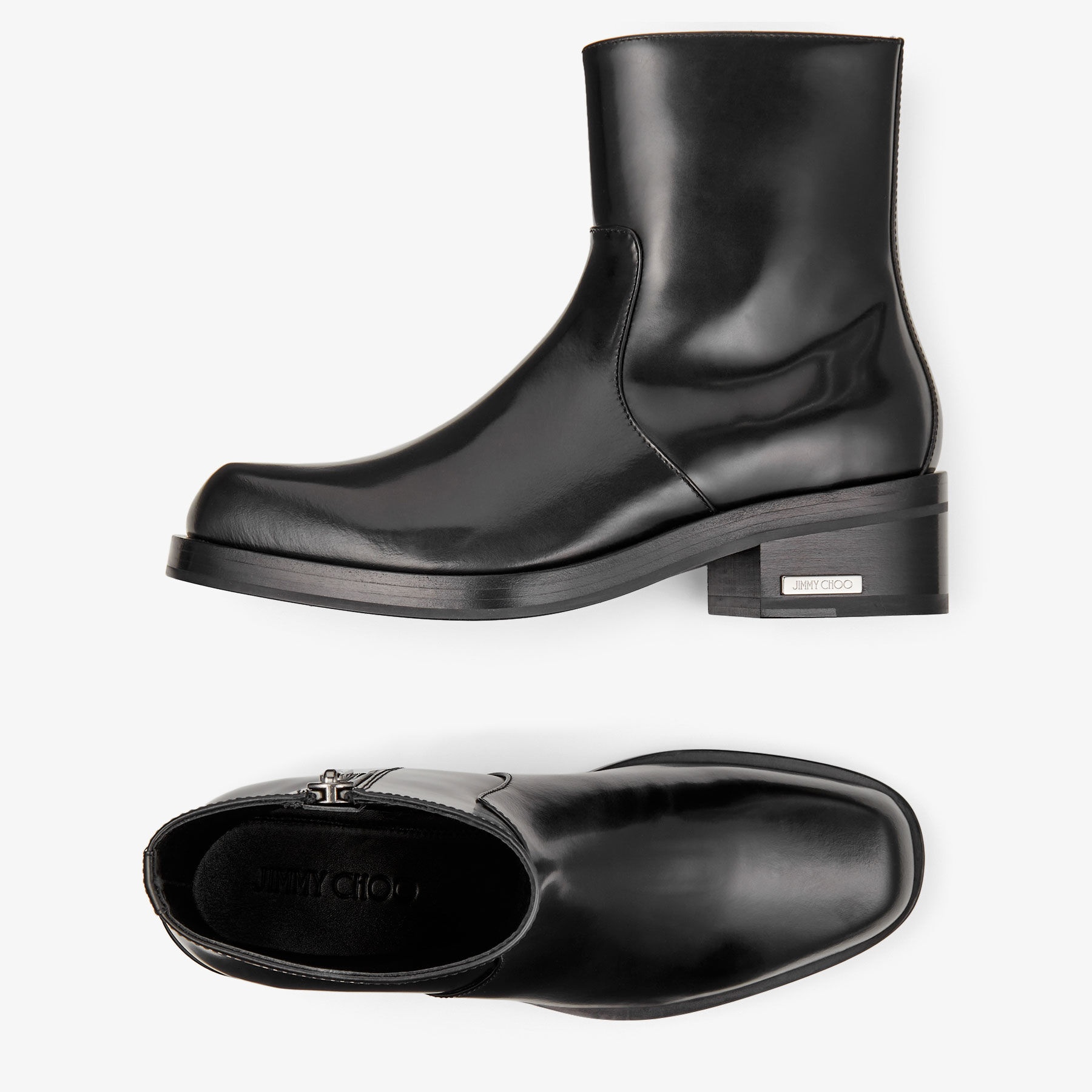 Elias Zip Boot
Black Calf Leather Zip Boots - 4