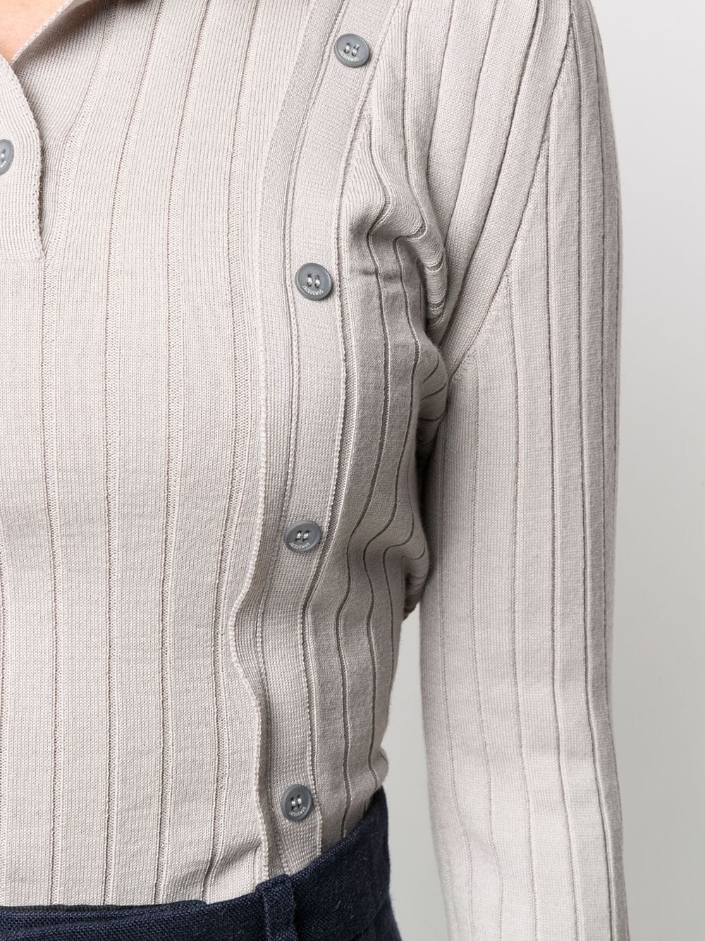 button-detail knitted jumper - 5