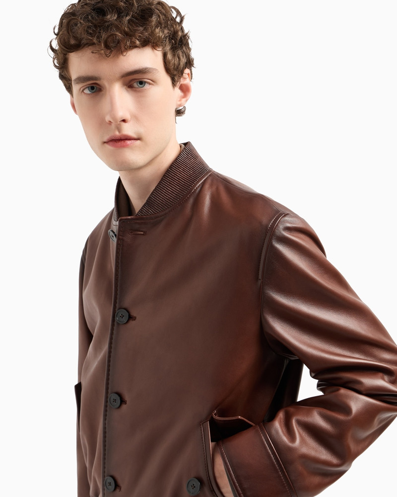 BLOUSON IN SUPPLE NAPPA LAMBSKIN WITH SHADING 5