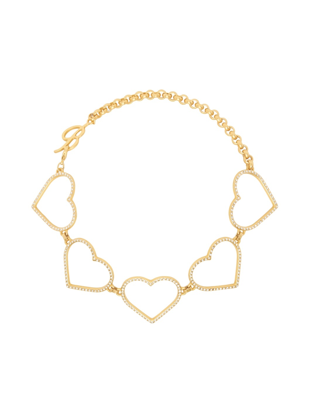 Gold Hearts Choker - 1