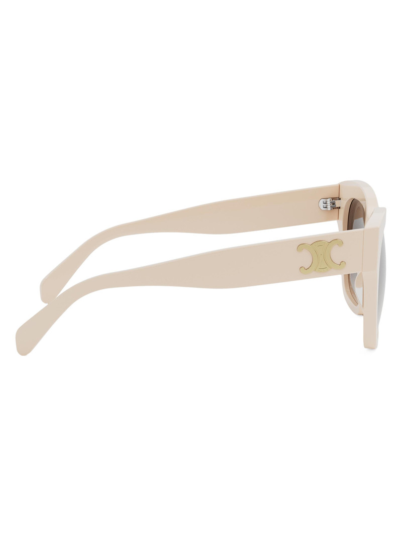 Women's Triomphe 55MM Geometric Sunglasses - Cream Brown Gradient 7