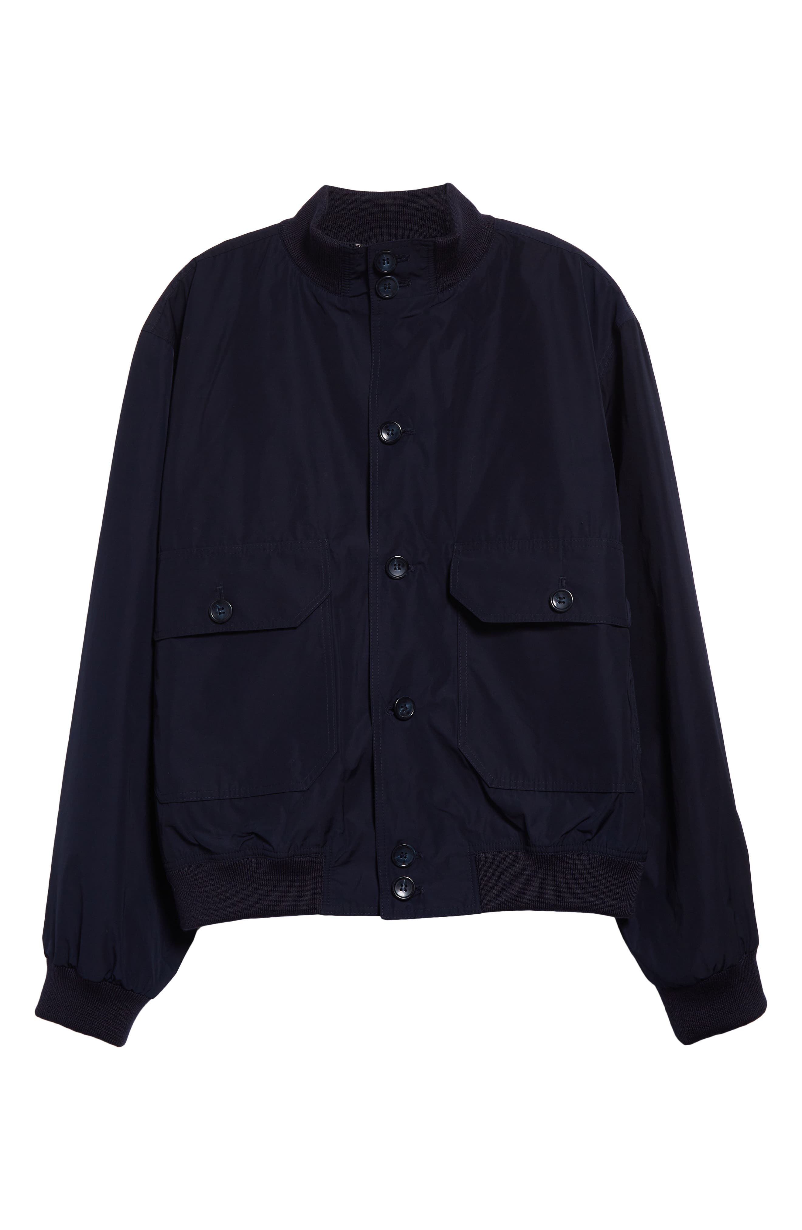 PALMES Water Repellent Nylon Jacket in Navy at Nordstrom - 7