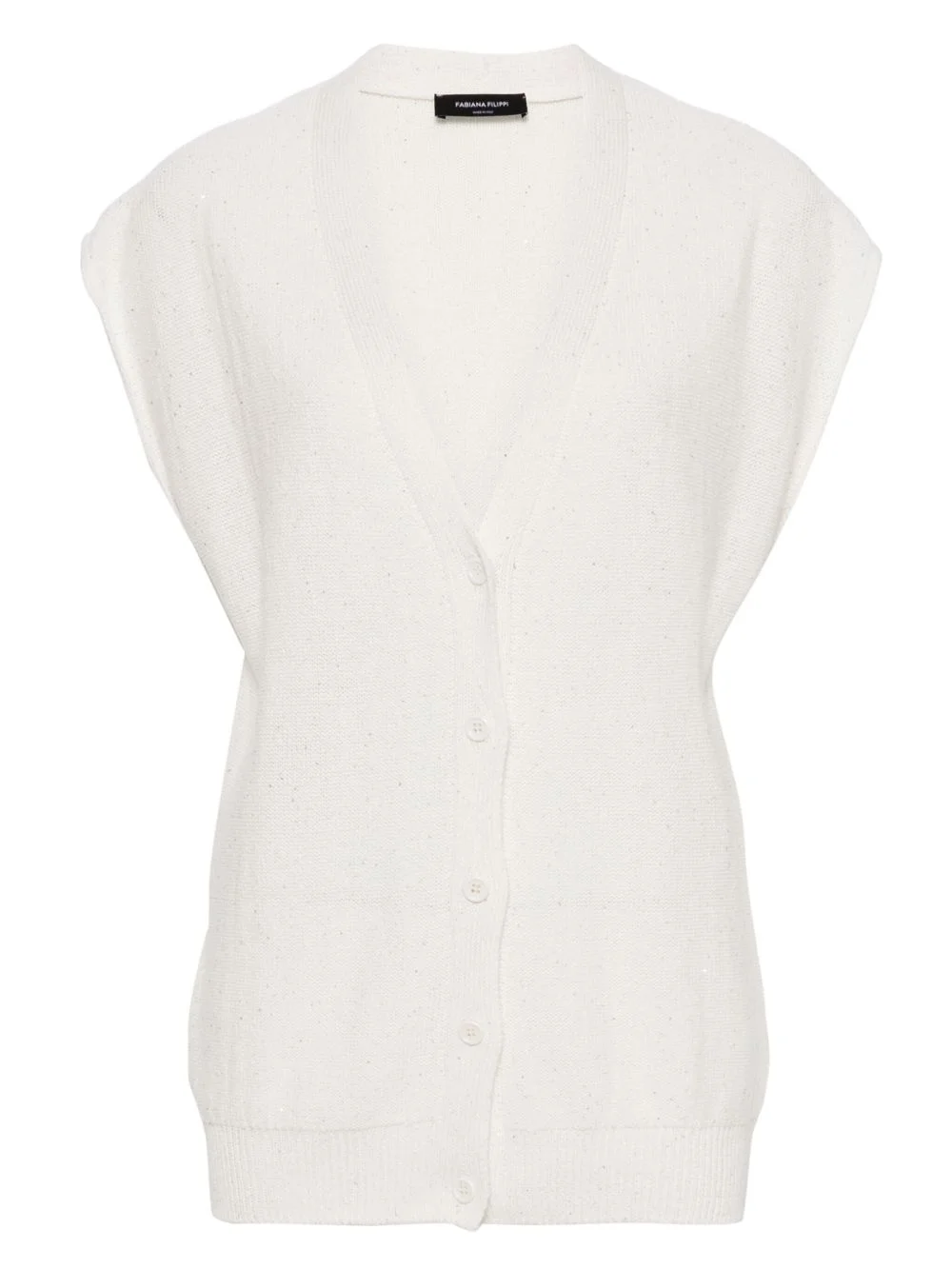 sequined V-neck vest - 1