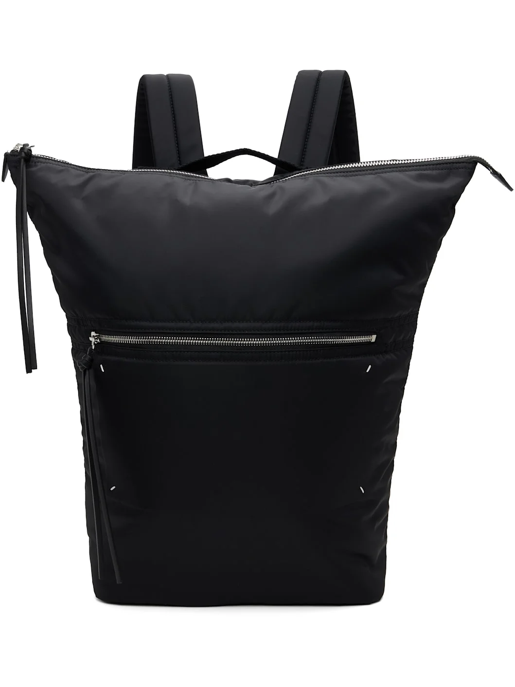 Black Zip Backpack - 1