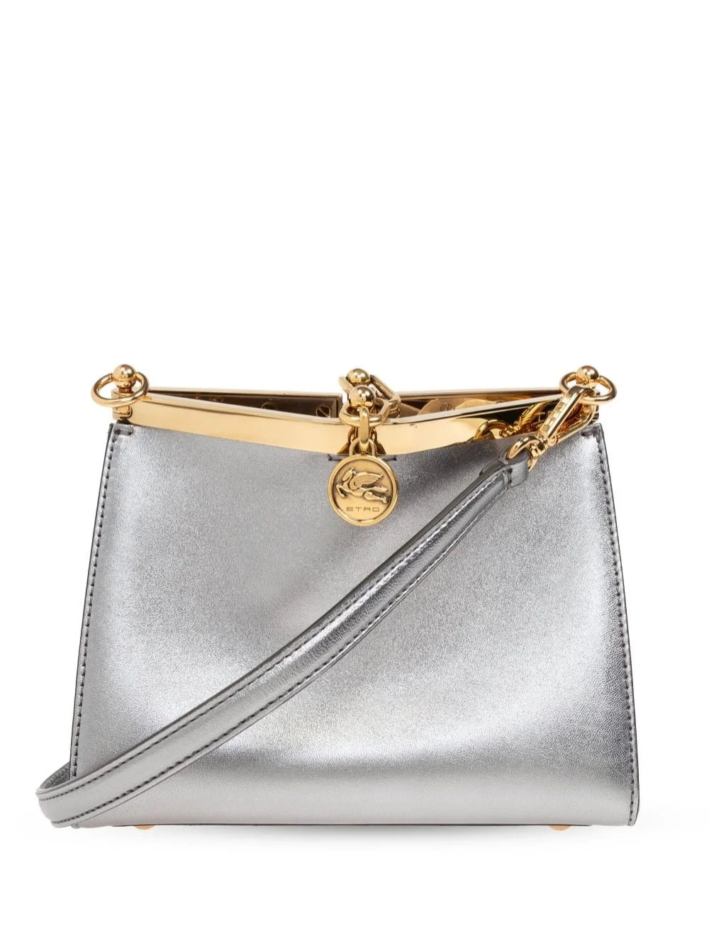 small Vella metallic leather bag - 1