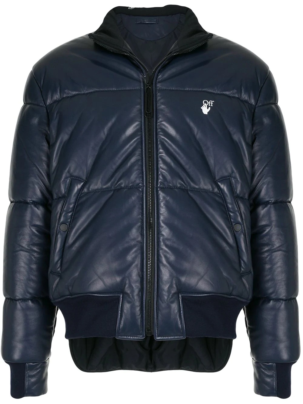 Arrows print reversible puffer jacket - 1