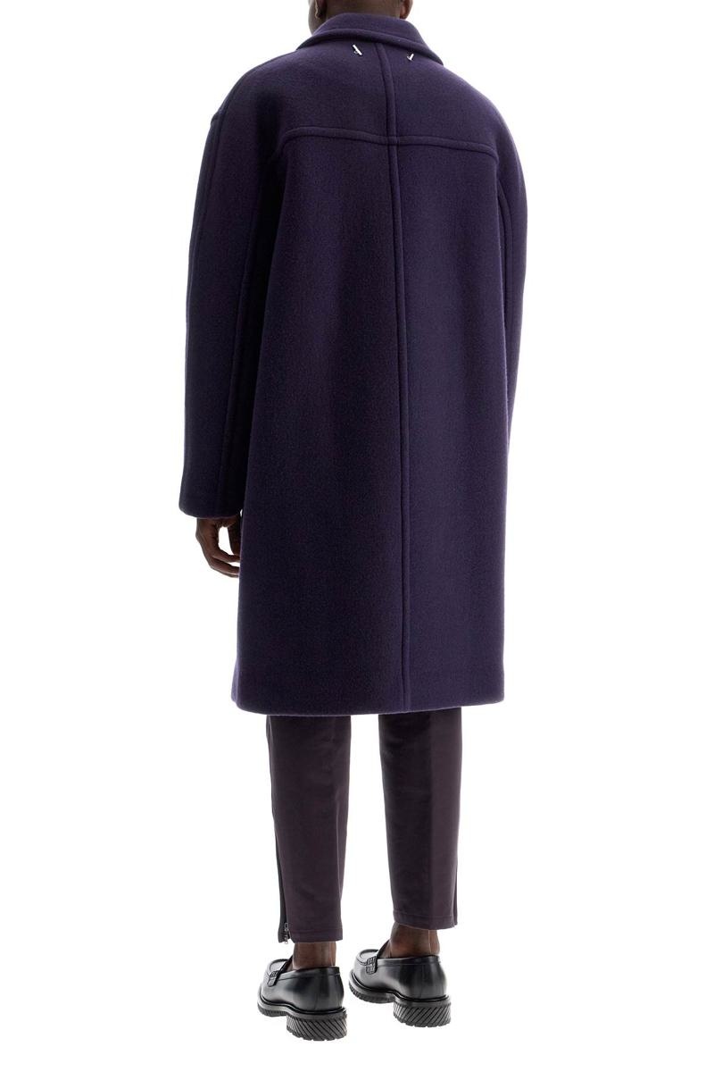 Lanvin Double-Breasted Heavy Wool Coat - 3