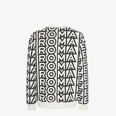FENDI Two-tone jersey Fendi Roma Capsule sweatshirt outlook