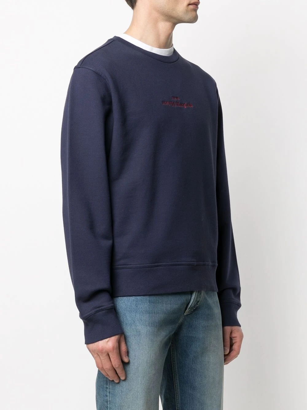 embroidered inverted logo sweatshirt - 3