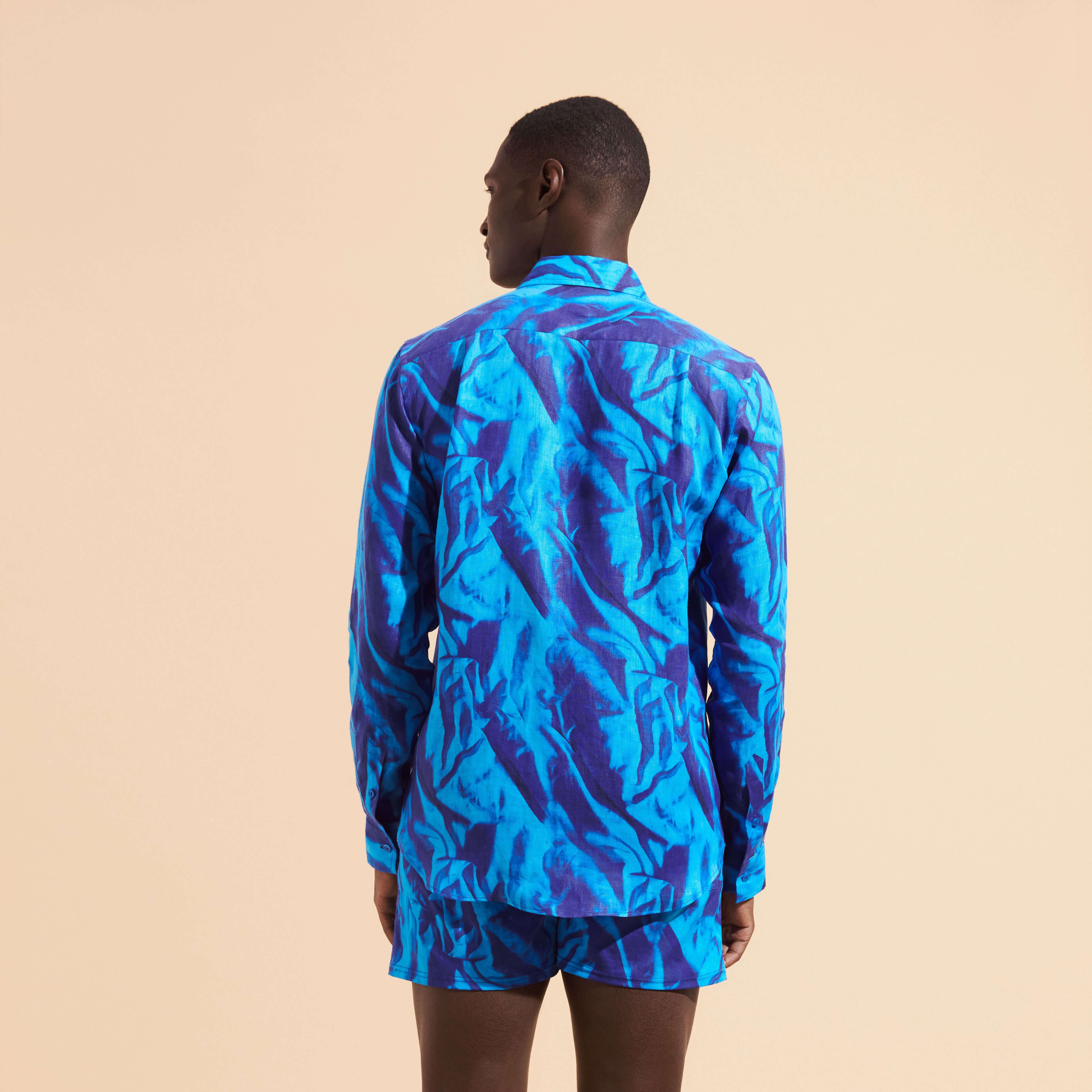 Men Linen Shirt Les Draps Froissés - 4