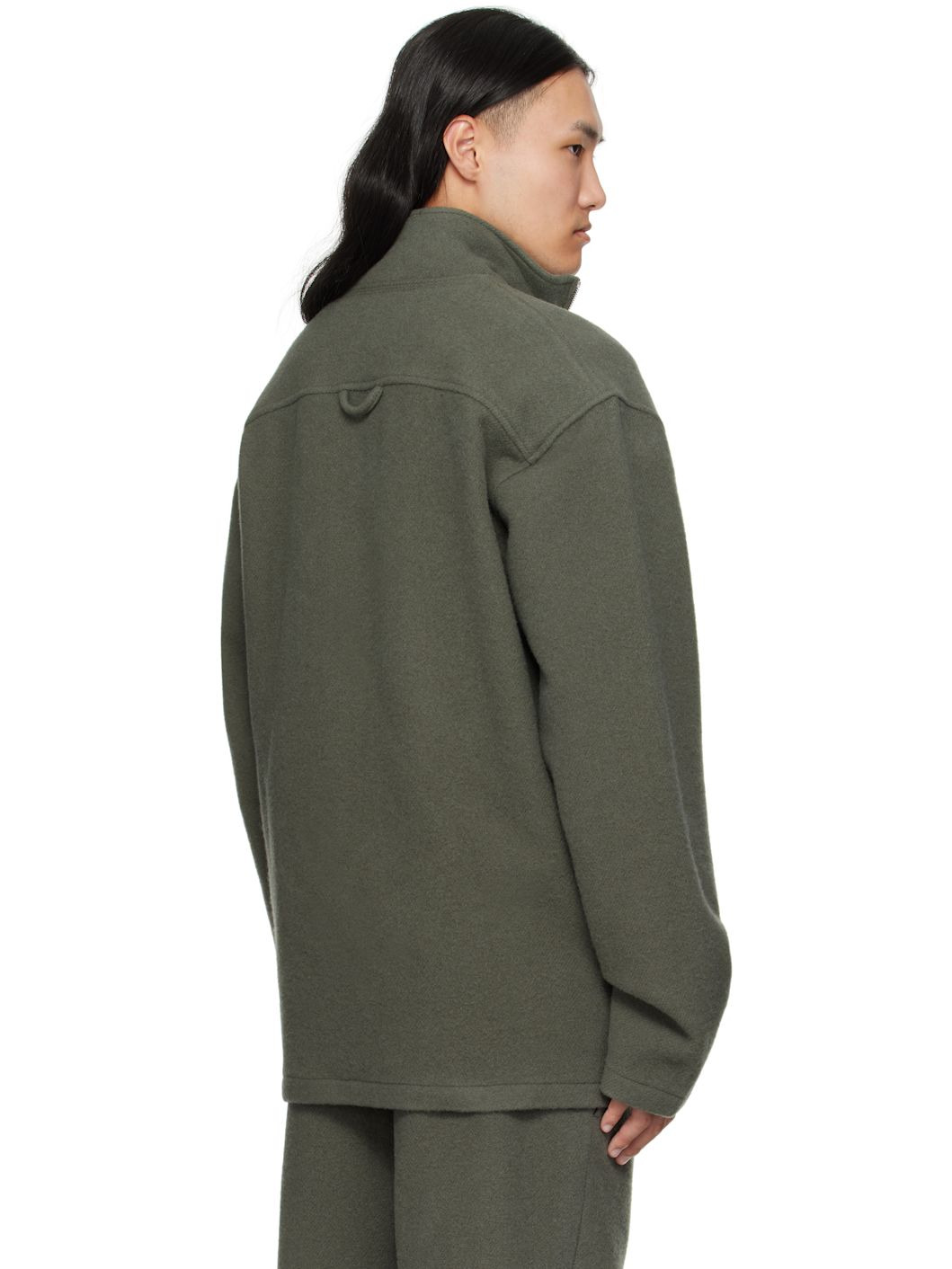 Khaki Fleece Sweater - 3