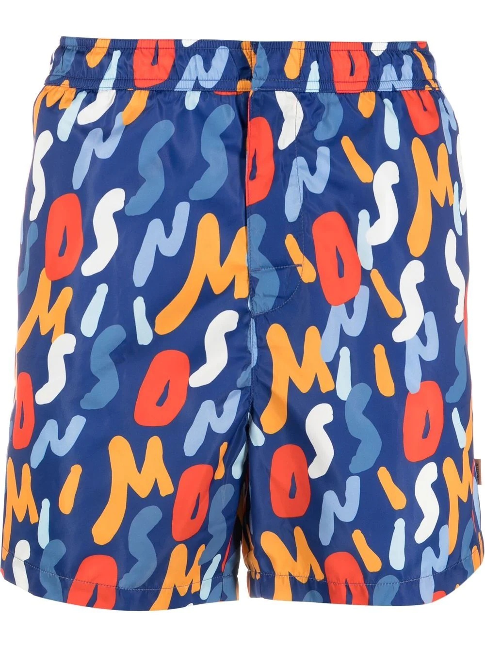 logo-print swim shorts - 1