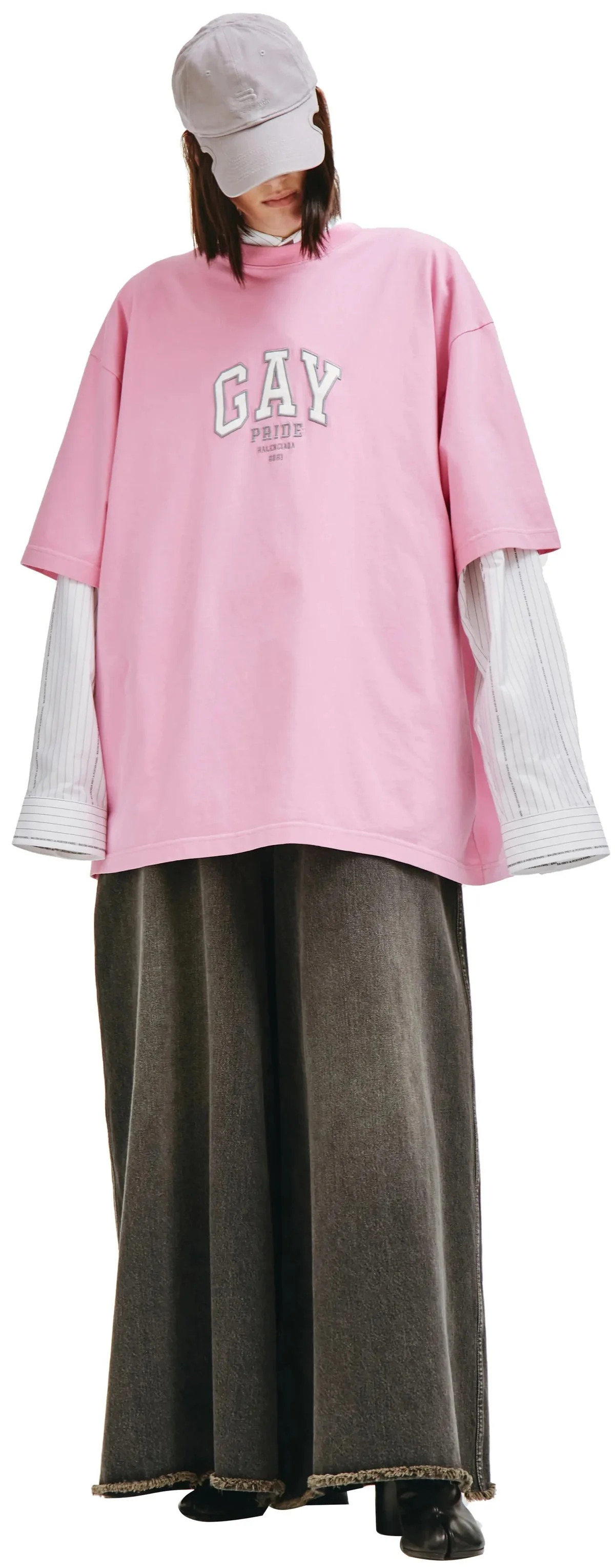 PRIDE BOXY T-SHIRT (LIGHT PINK) - 1