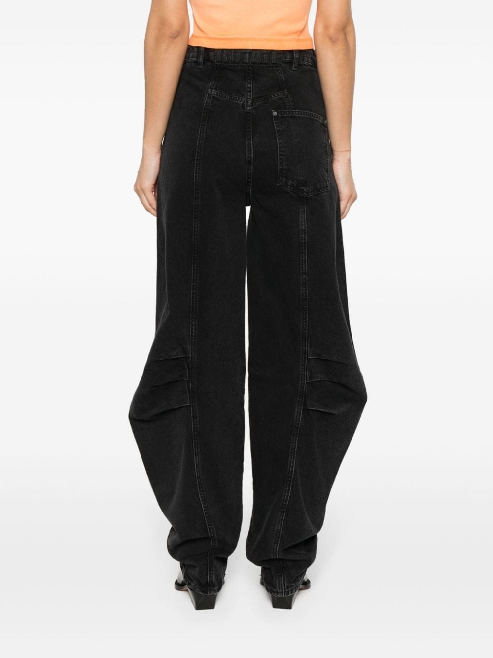 tapered-leg organic cotton jeans - 4