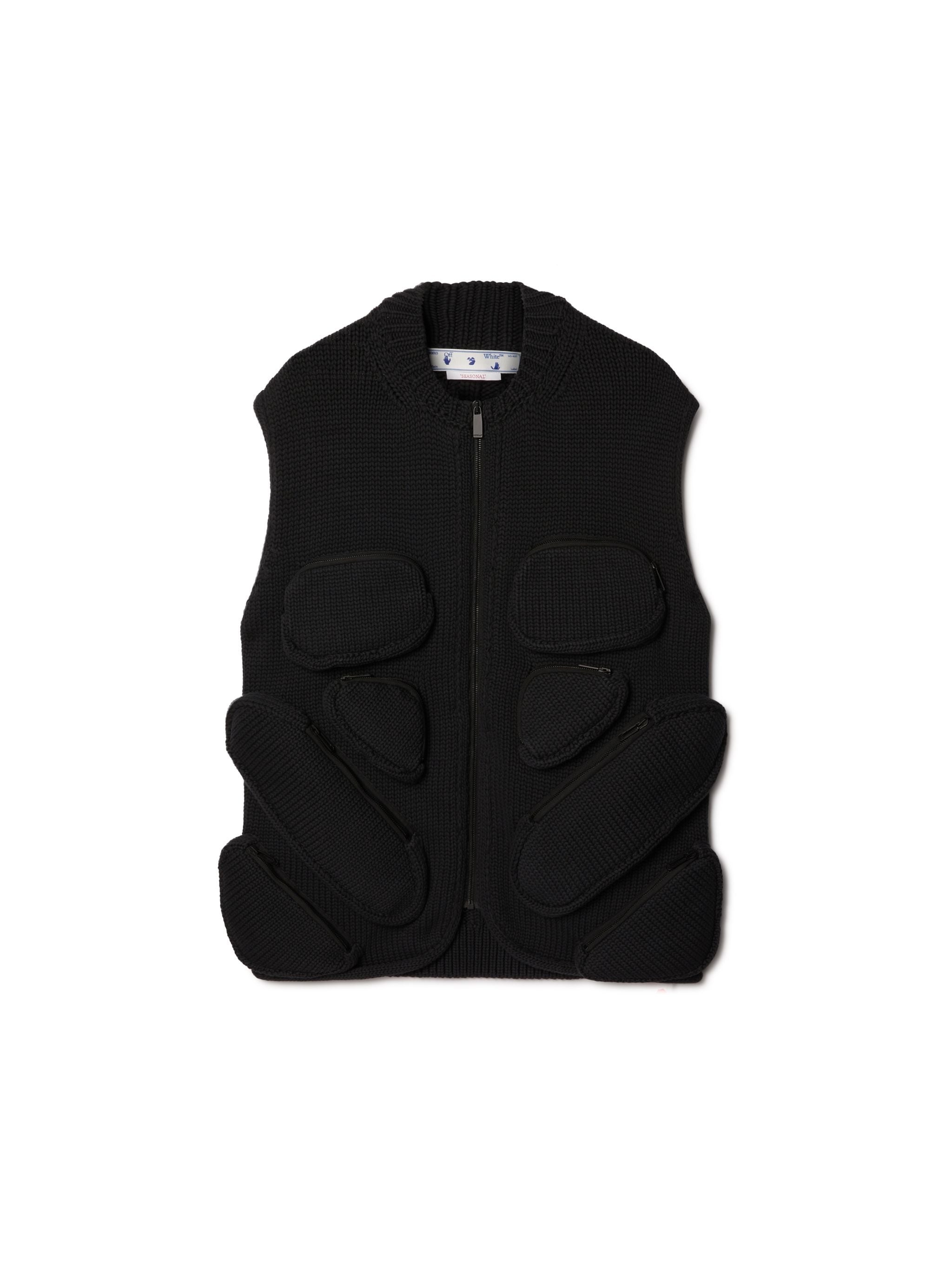 Multipockets Knit Gilet - 1