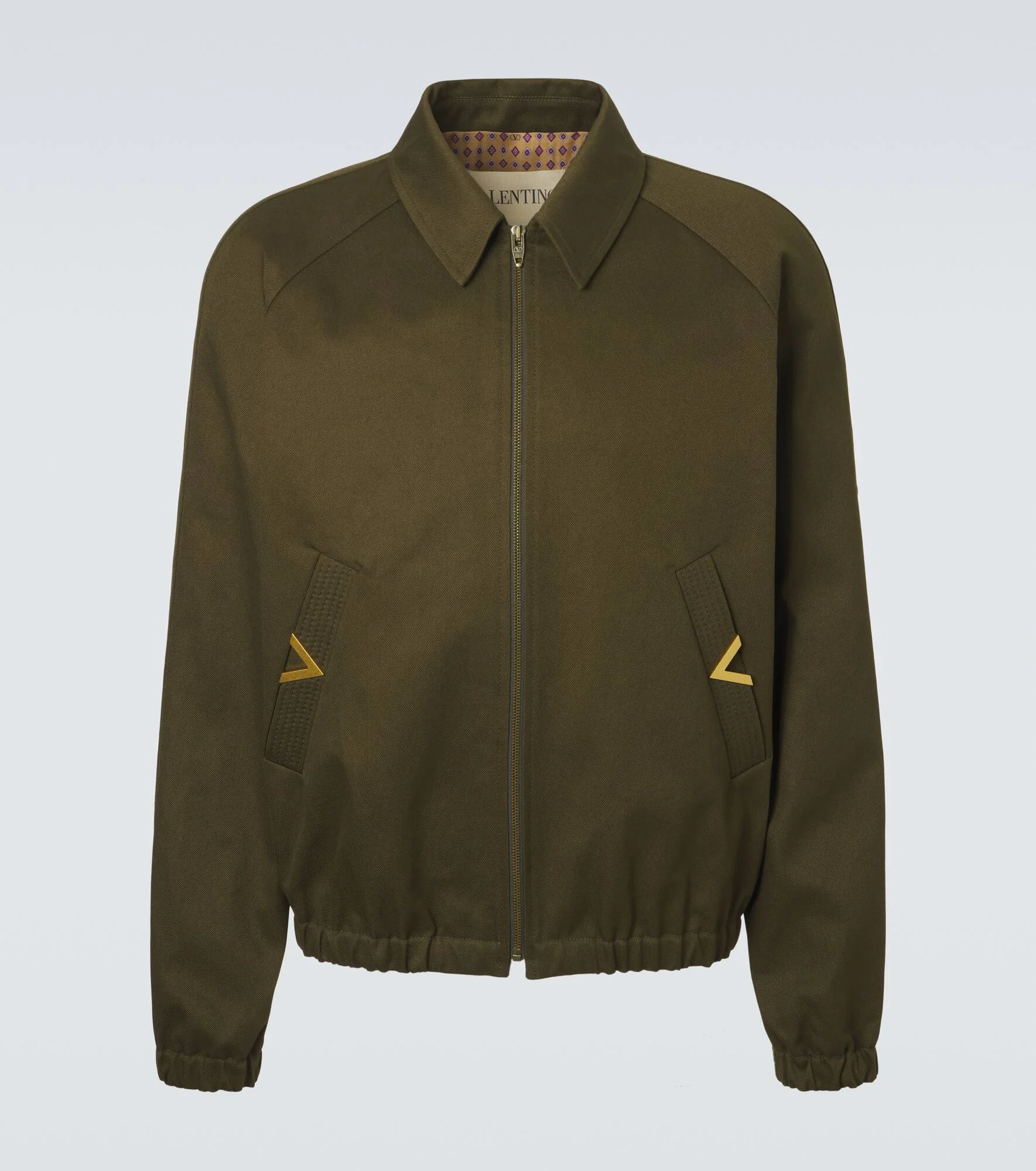 VGold cotton gabardine blouson jacket - 1