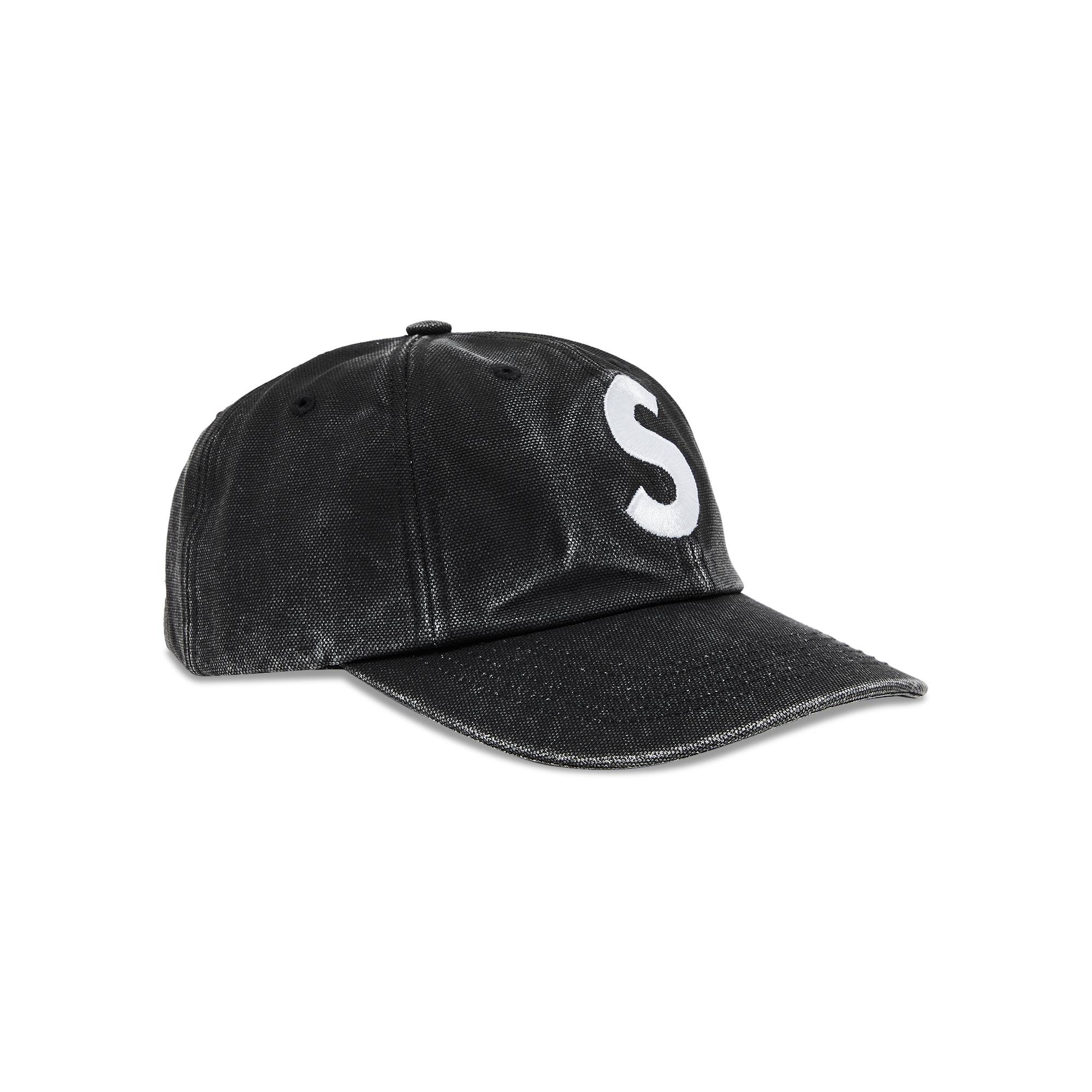 Supreme Pigment Canvas S Logo 6-Panel 'Black' - 2