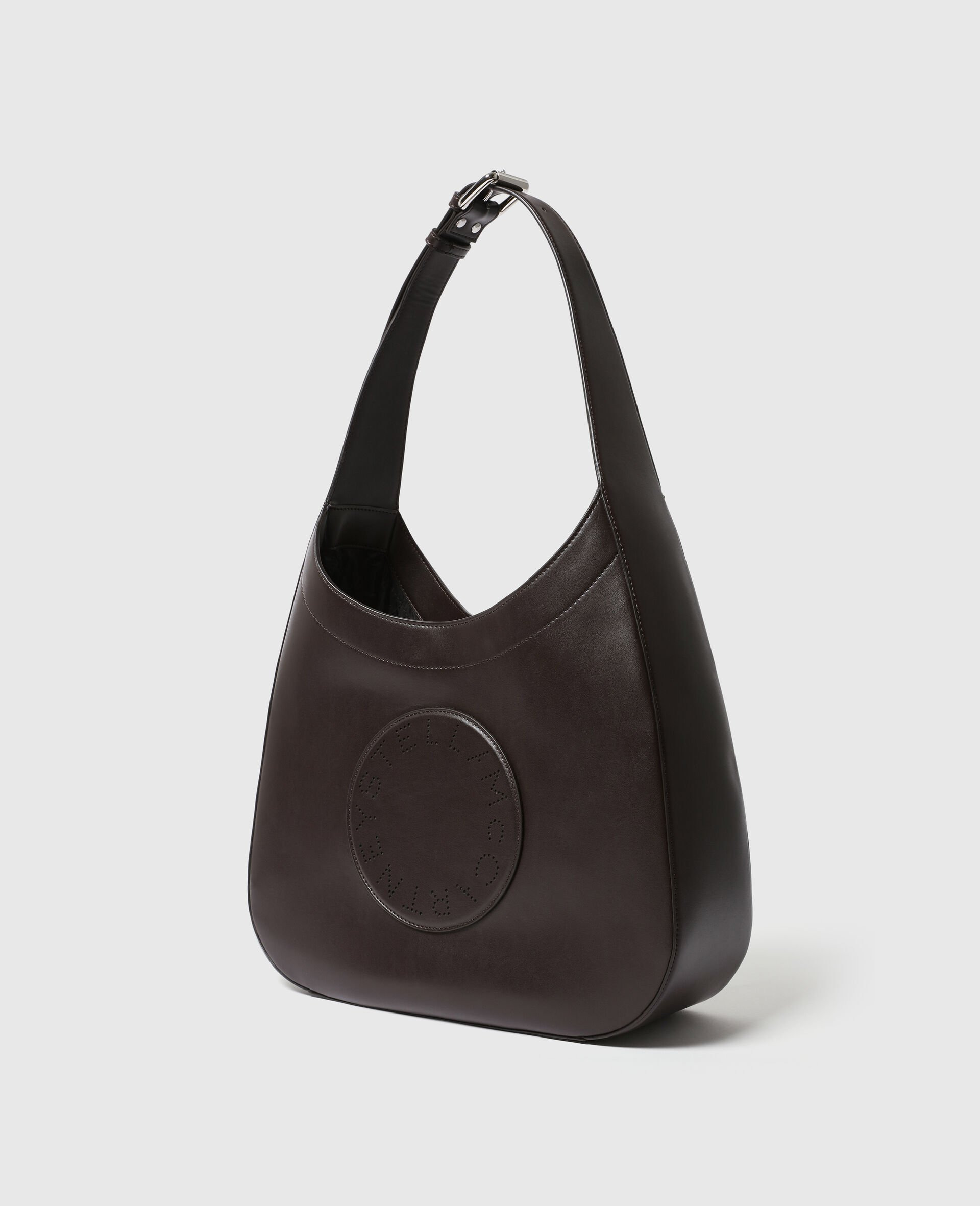 Logo Belt Slouchy Hobo Bag - 3