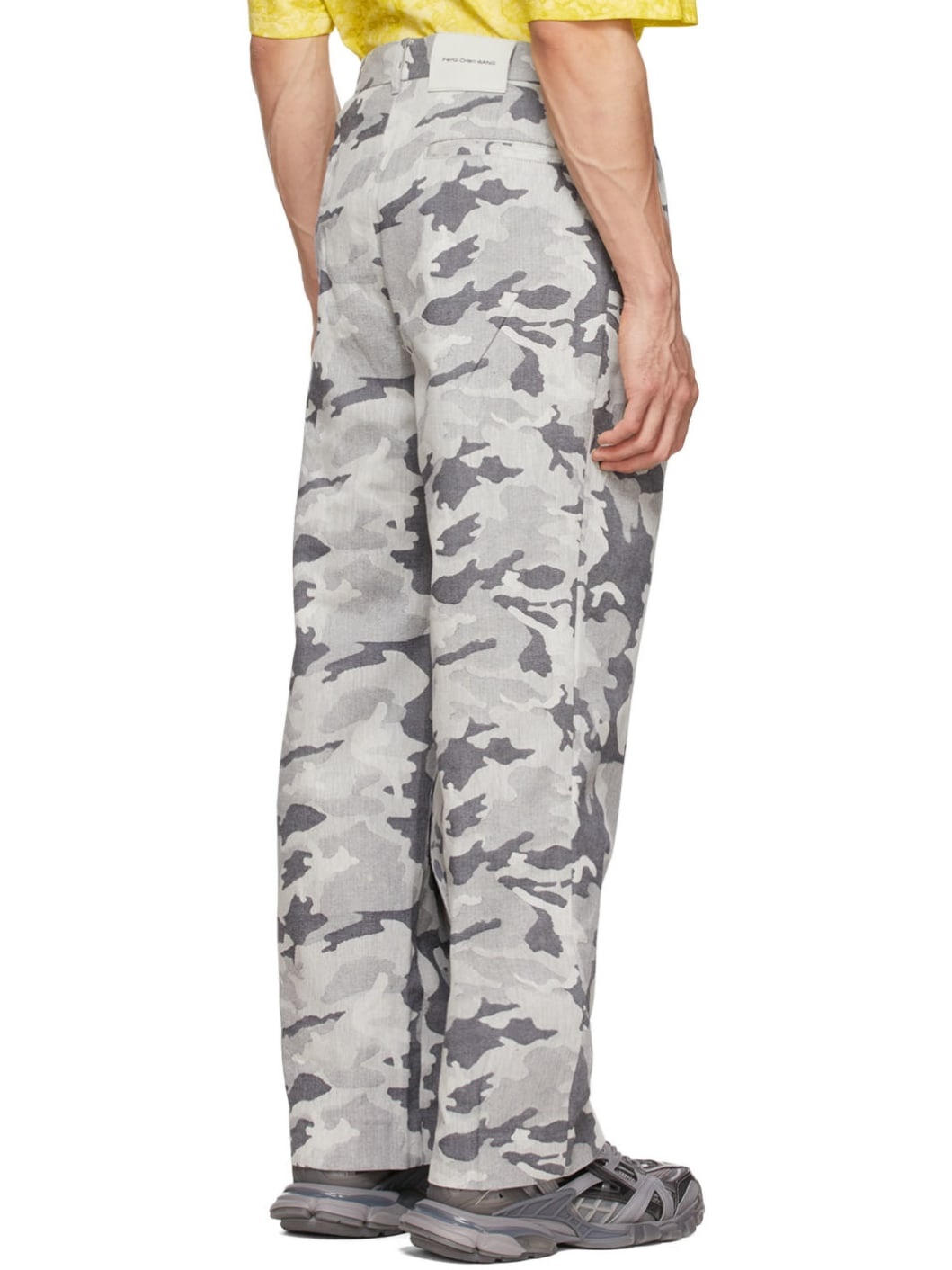 Grey Cotton Trousers - 3