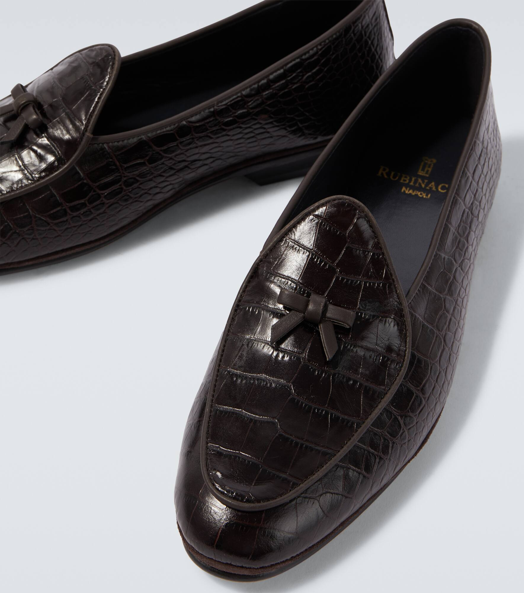 Marfy croc-effect leather loafers - 3