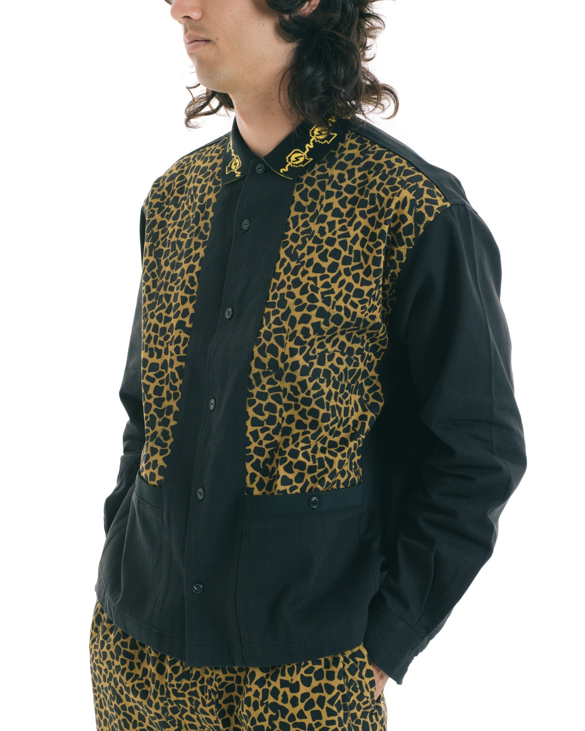 Cheetah Cabana Shirt - Leopard / Black - 6