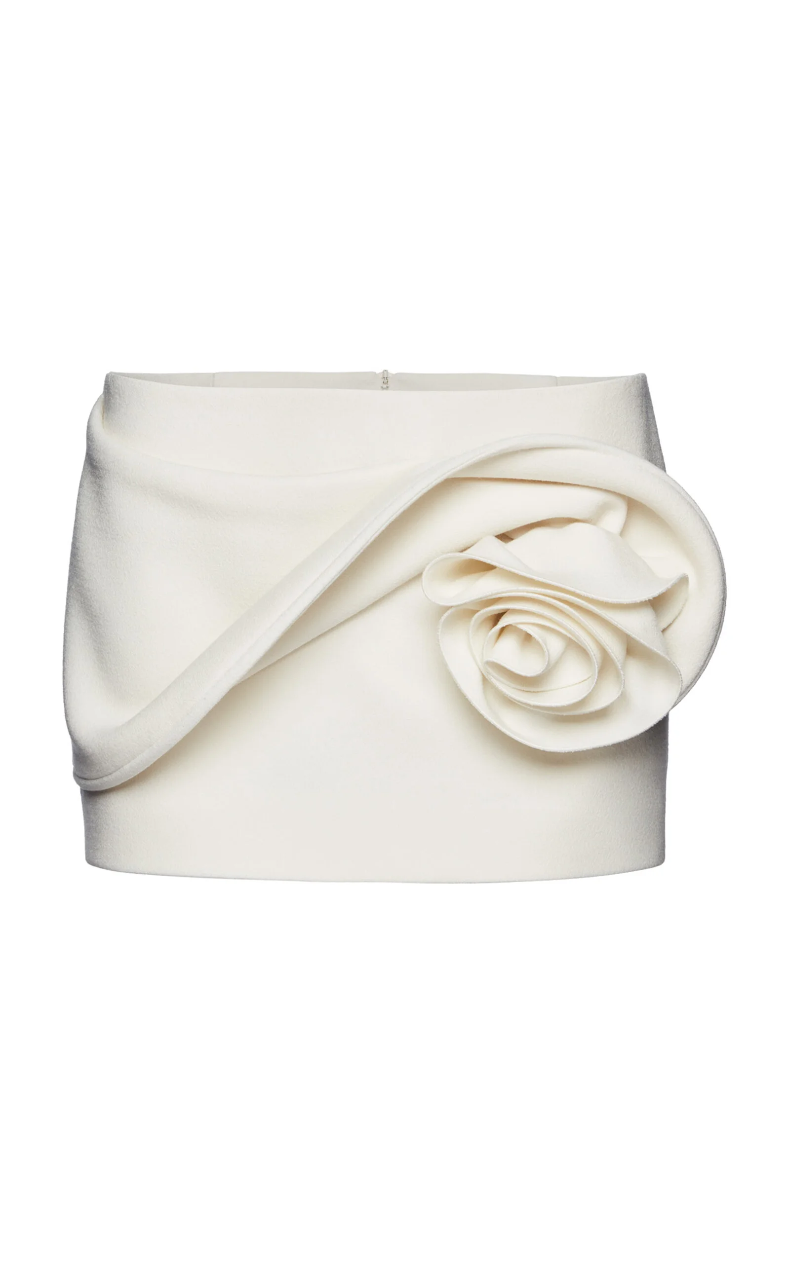 Rosette-Detailed Mini Skirt ivory - 1