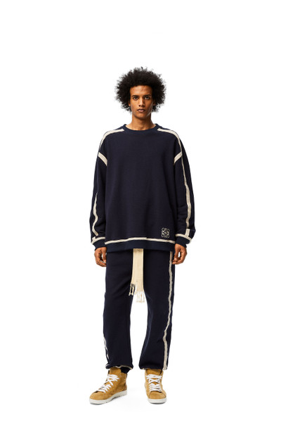 Loewe Anagram embroidered oversize sweatshirt in cotton outlook