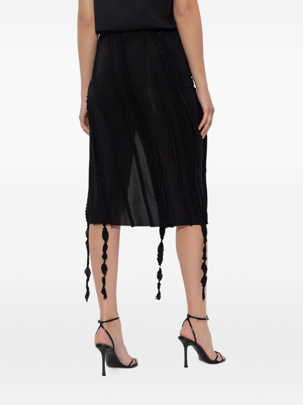 ruched midi skirt - 4