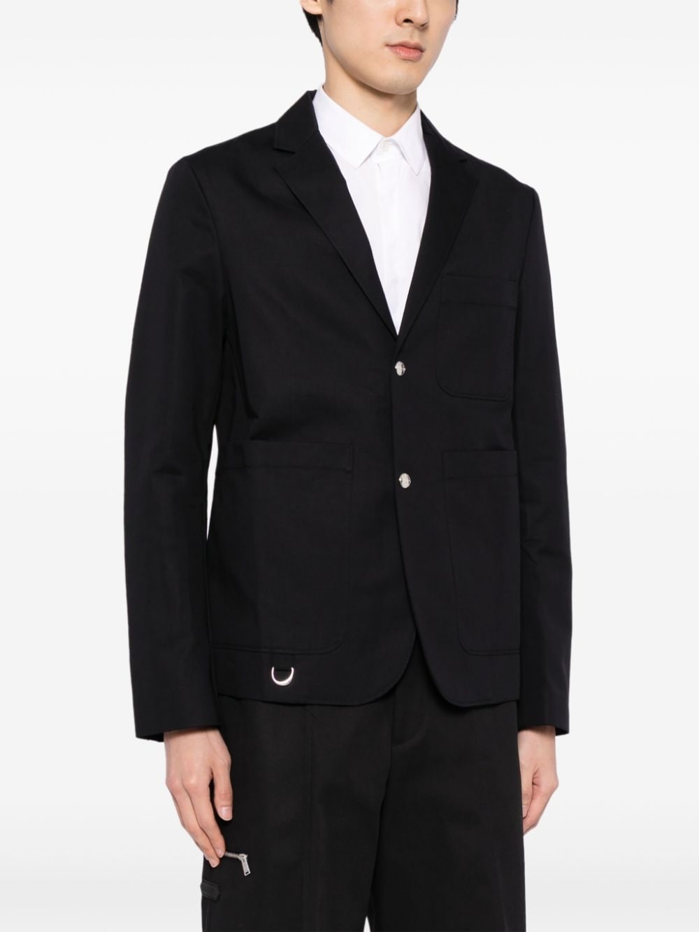 Jean single-breasted blazer - 3