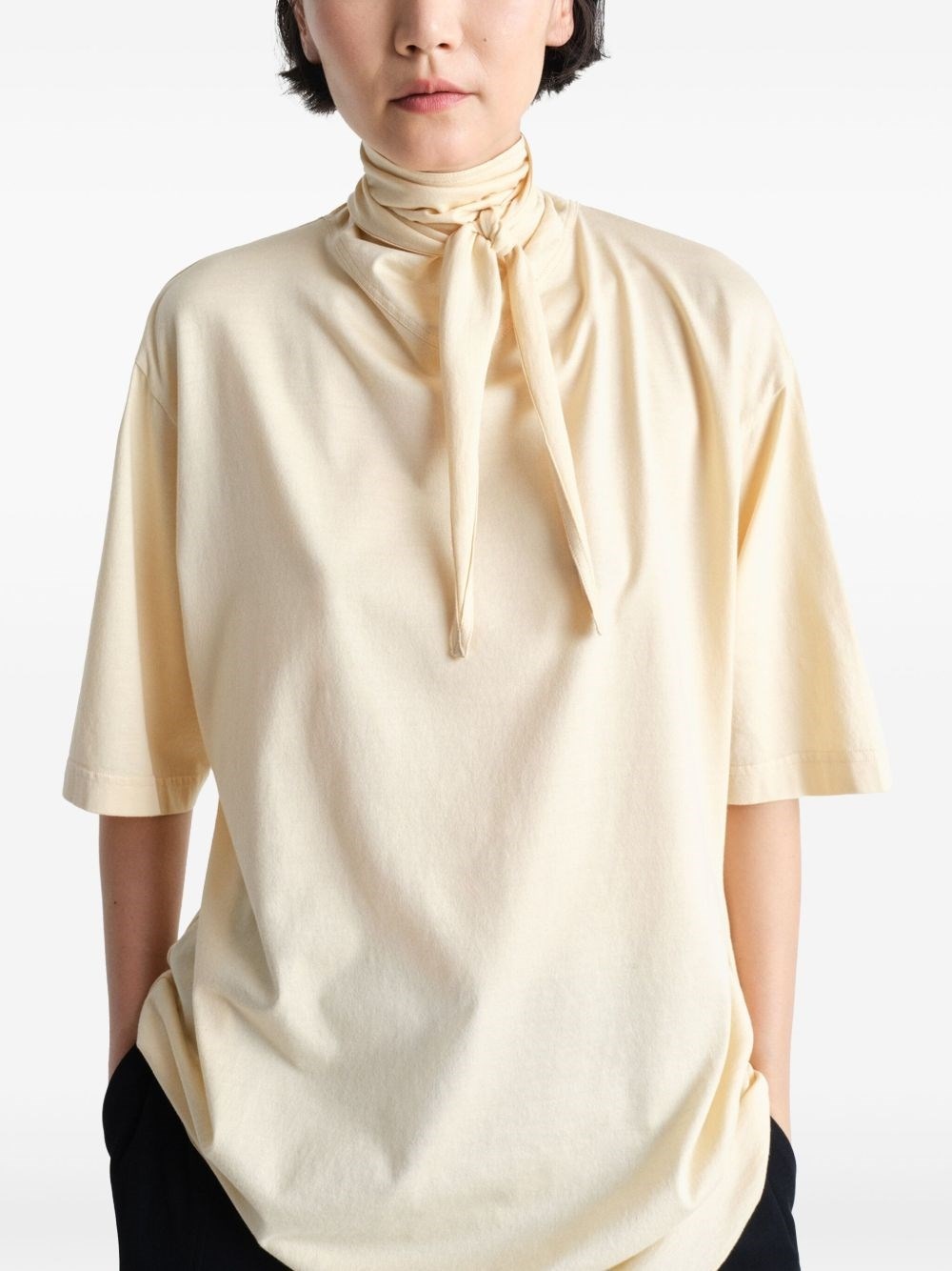 Cotton foulard t-shirt - 2