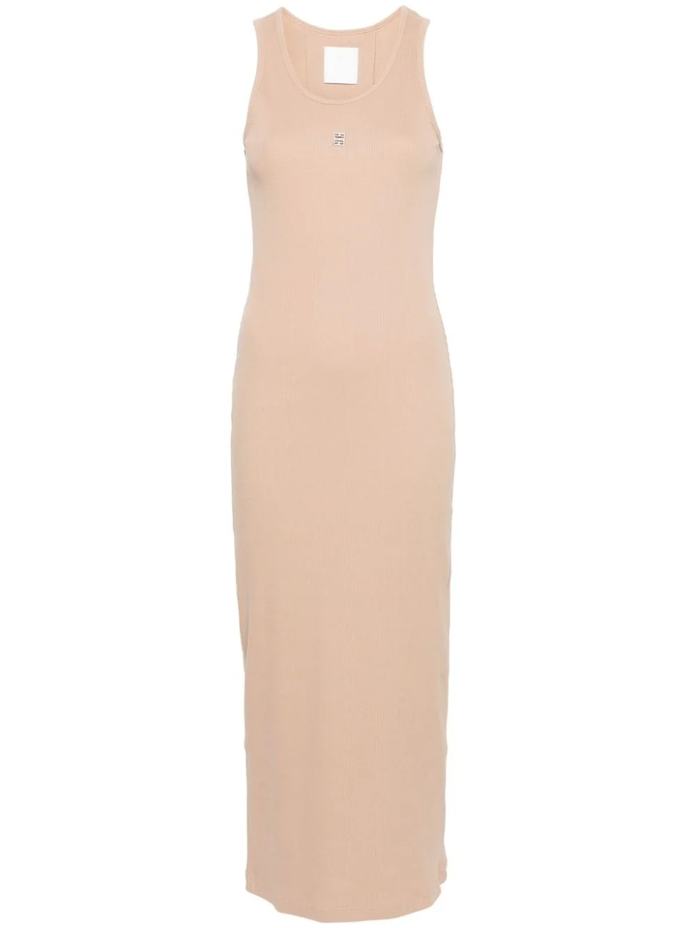4G-plaque ribbed maxi dress - 1