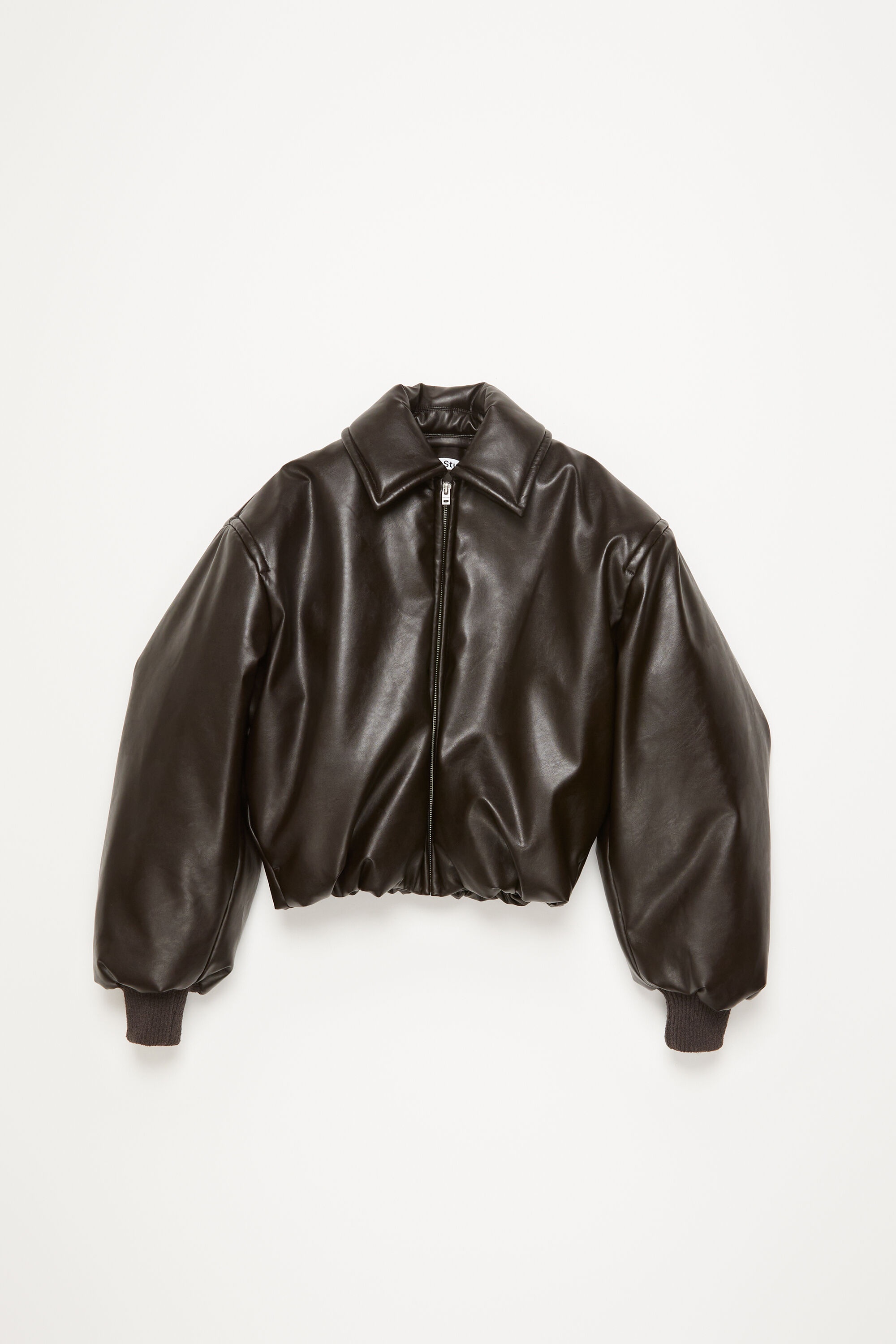 Coated bomber jacket - Dark brown - 6