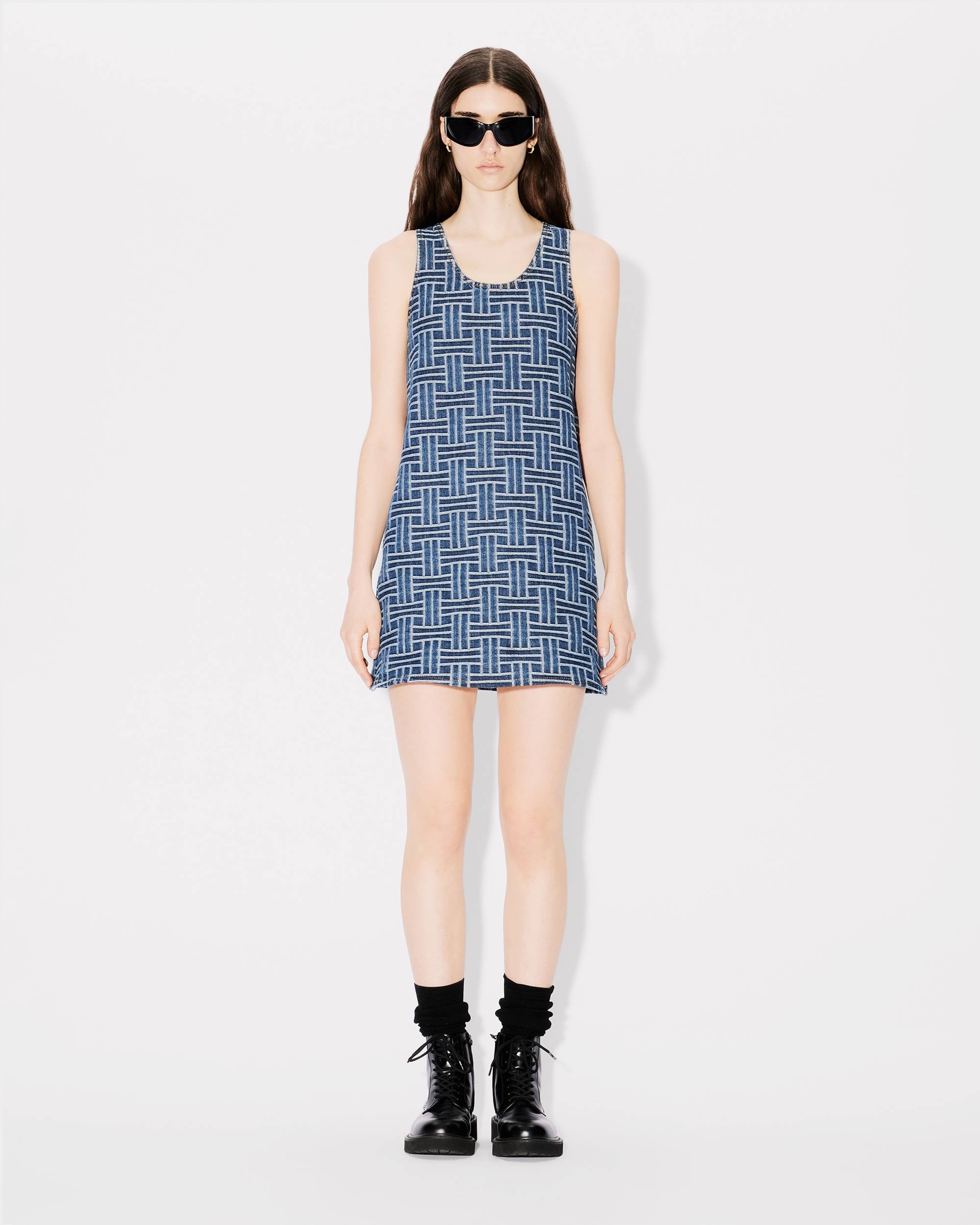 'KENZO Weave' dress in japanese denim - 3